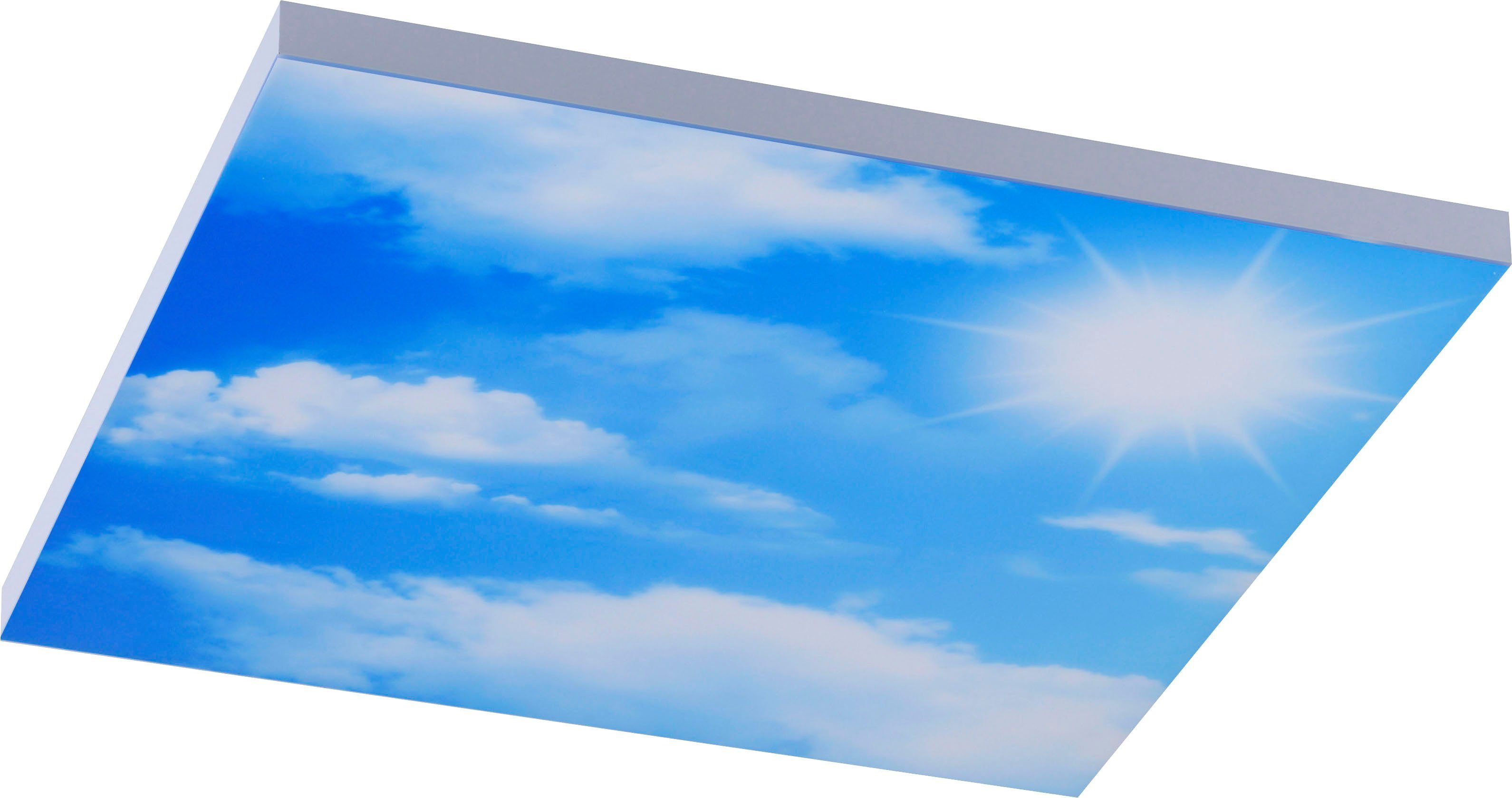 LED CCT Wolkenmotiv CLOUD, Farbtemperaturwechsel; Dimmfunktion, - warmweiß Direkt dimmbar, LED Memoryfunktion; - kaltweiß, wechselbar, Leuchten Deckenleuchte