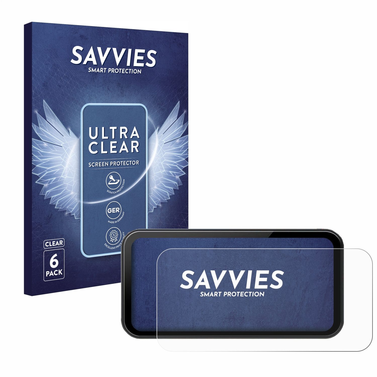 Savvies Displayschutzfolie Schutzfolie für Wonsidary W622 6.25", 6 Stück, Displayschutz Schutz Folie Klar Transparent