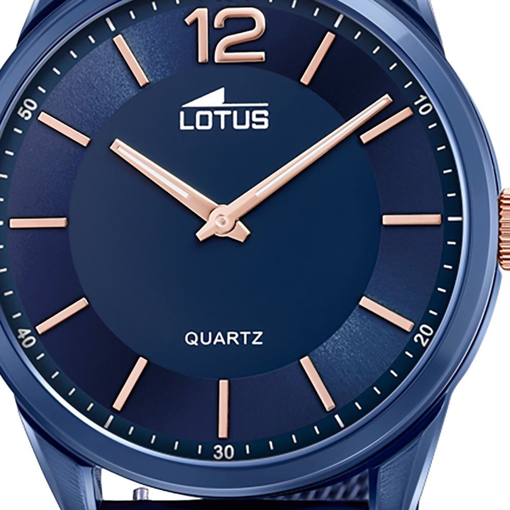 Herren Uhren Lotus Quarzuhr UL18735/1 Lotus Herren Armbanduhr Smart Casual, Herrenuhr rund, groß (ca. 40mm), Edelstahl, Edelstah