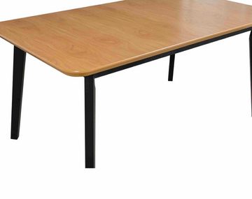 Furnix Esstisch Olimo-8 ausziehbare Tischplatte 160-200 cm Holzbeine Buche massiv, Tischhöhe 75 cm, nachhaltig & langlebig