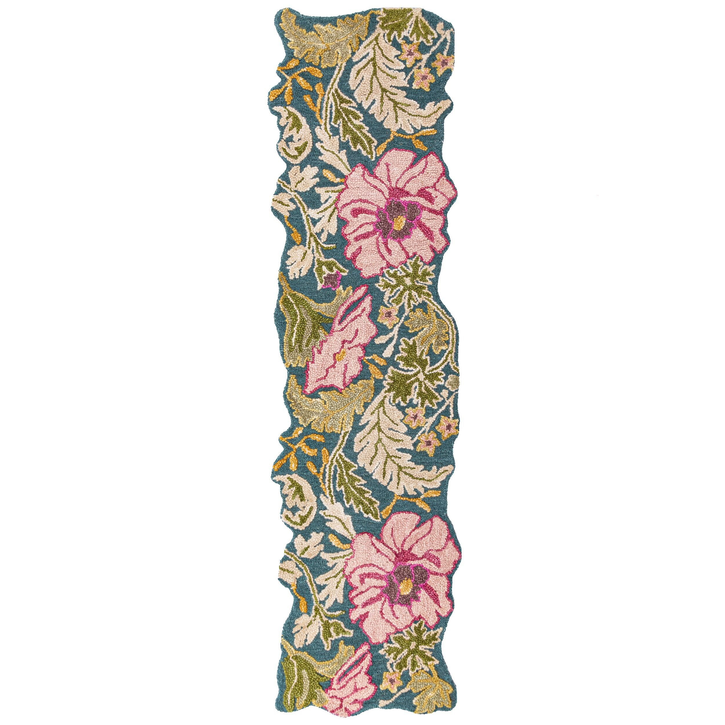 FLAIR RUGS Wollteppich Daphne Floral, 100% Wolle auch als Läufer, rechteckig, Höhe: 10 mm, organischen Blumenmotive, Wohnzimmer, Schlafzimmer, Esszimmer – Bild 2 von 5