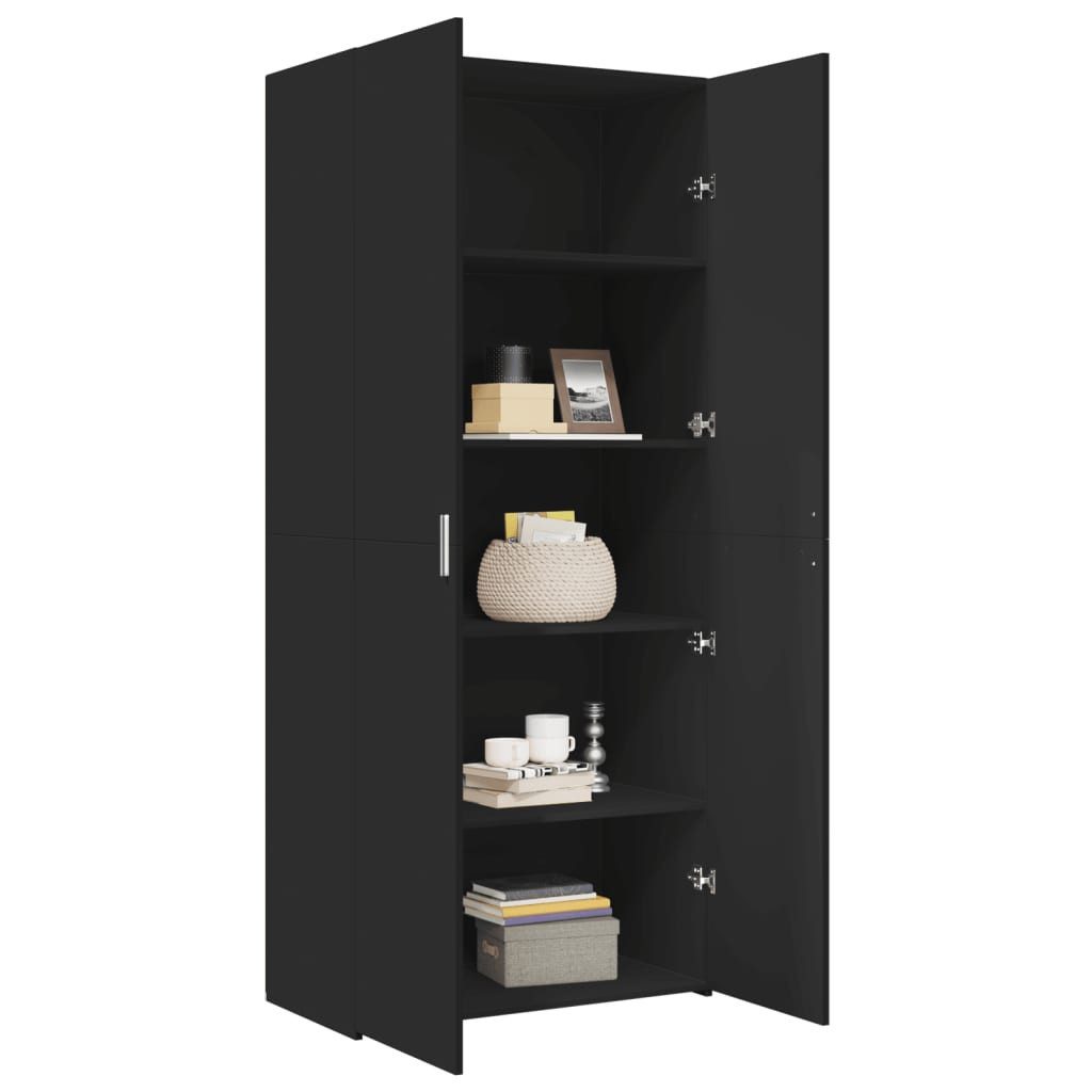 vidaXL Highboard Highboard Schwarz 80x42,5x185 cm günstig online kaufen