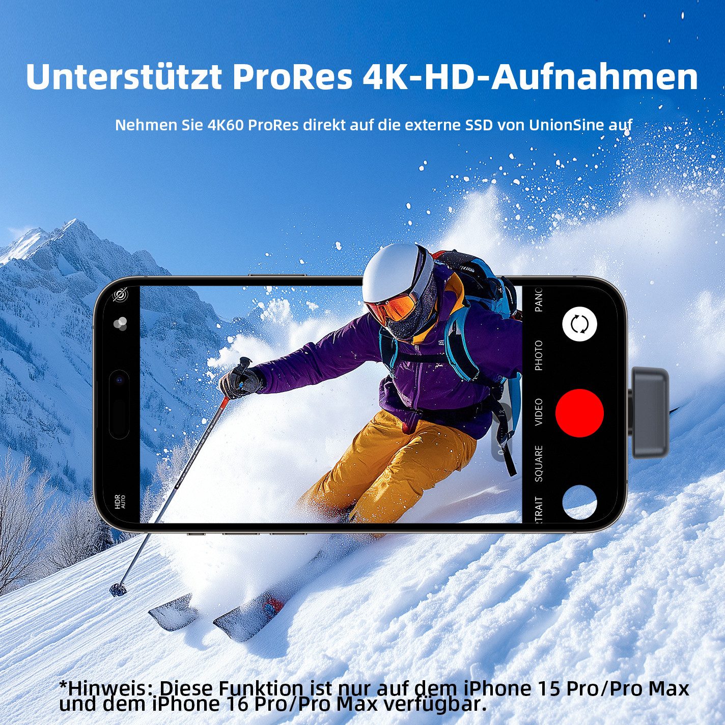 UnionSine Unionsine 128 GB/256GB/512GB SSD USB 3.2 externe Festplatte 450 MB/s SSD-Festplatte (128GB) SATA" 450 MB/S Lesegeschwindigkeit, 400 MB/S Schreibgeschwindigkeit, Kompatibel mit Windows, Mac OS, Android, Linux und anderen Systemen.