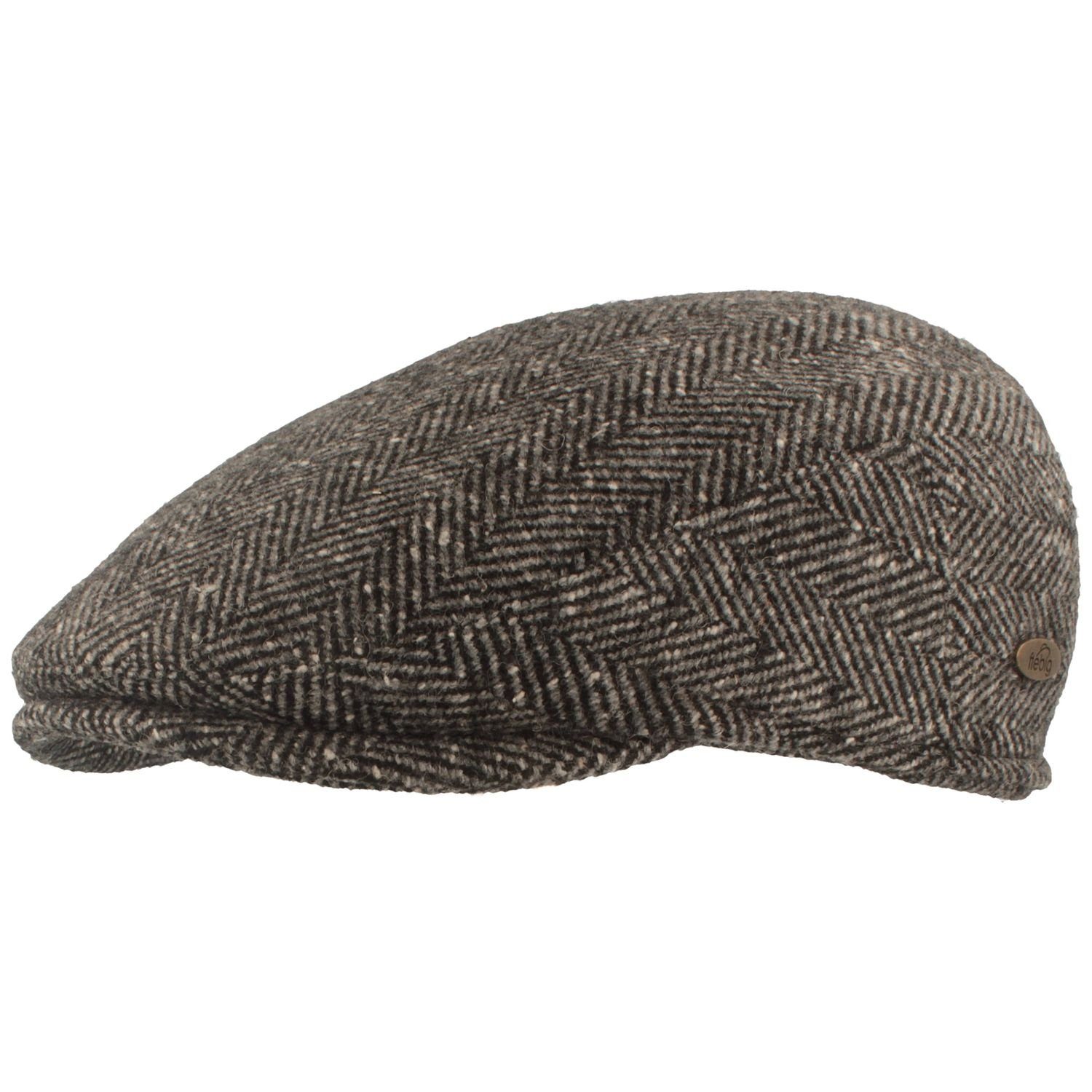 Fiebig Schiebermütze im Fischgrätmuster mit Ohrenschutz günstig online kaufen