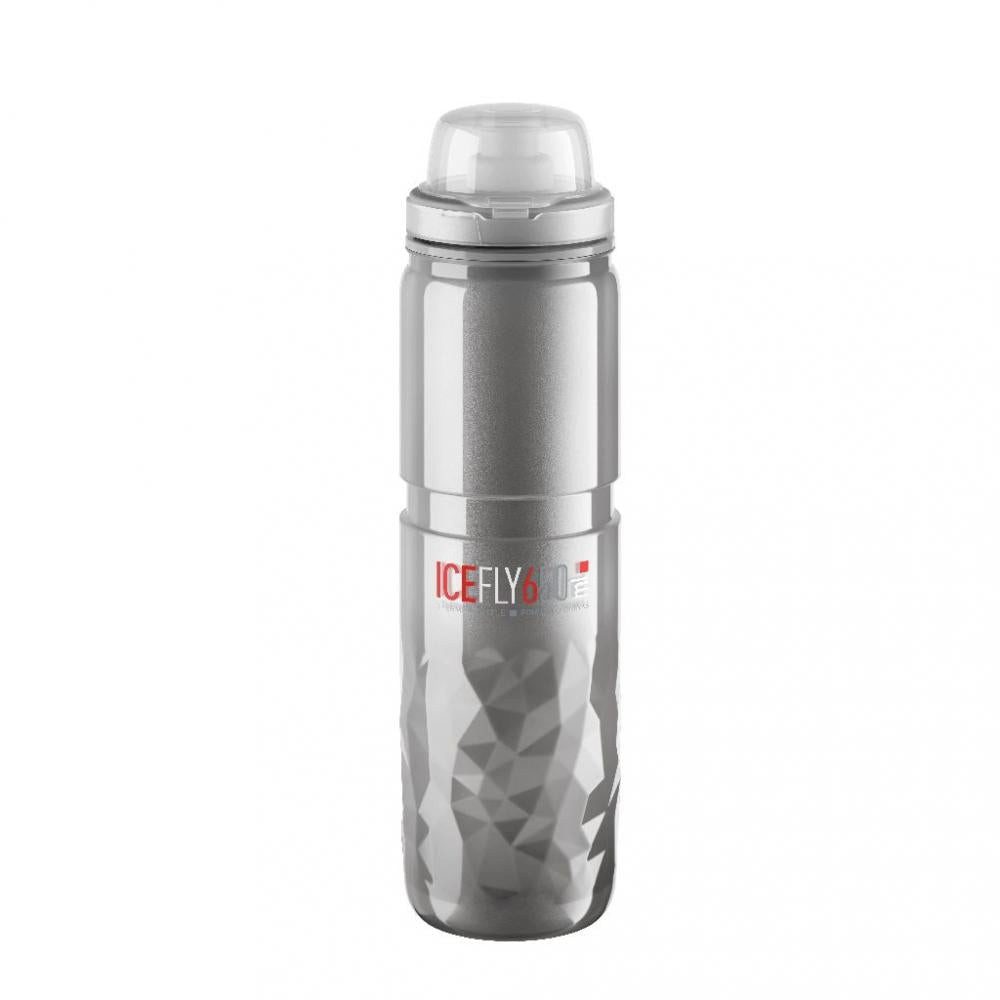 Elite Trinkflasche Elite Thermoflasche ICE FLY durchsichtig Durchmesser 74mm 650ml