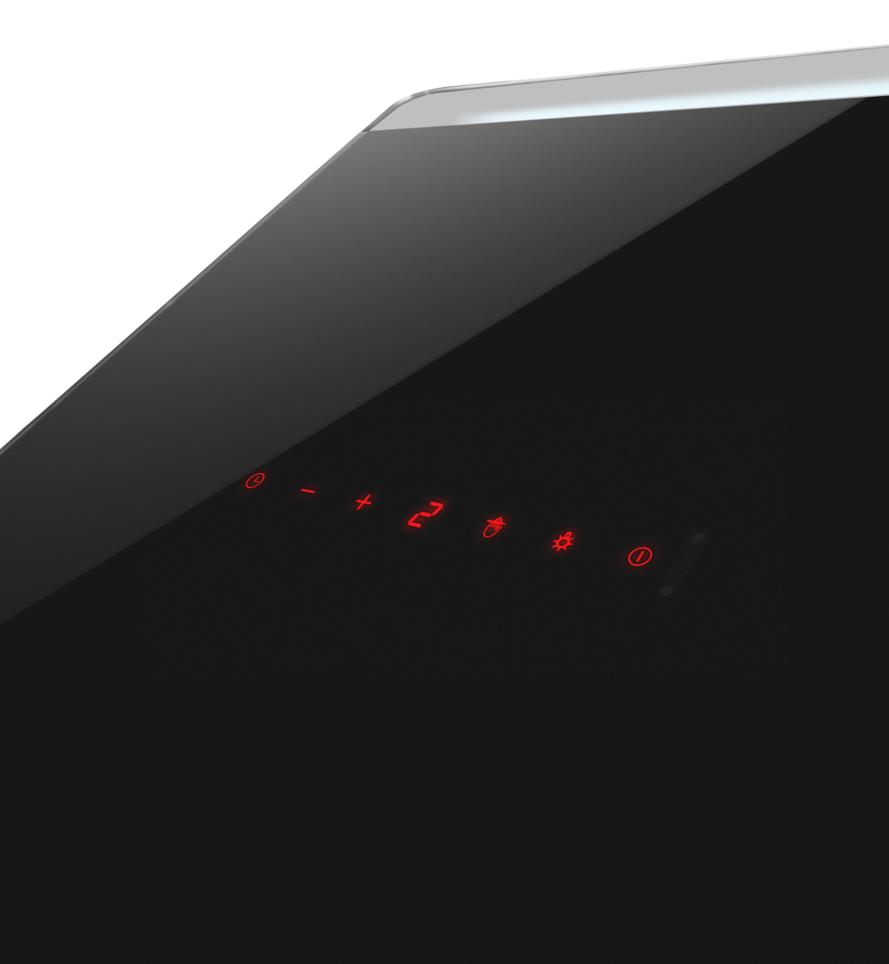 Amica Kaminhaube KHF 695 601 S KHF 695 601 S, Edles Schwarz, LED-Stripe – per Geste alles im Blick