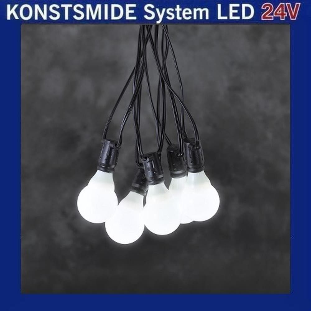 KONSTSMIDE Party-Lichterkette 10er opal LED LED-Lichterkette 4641-107 weiß