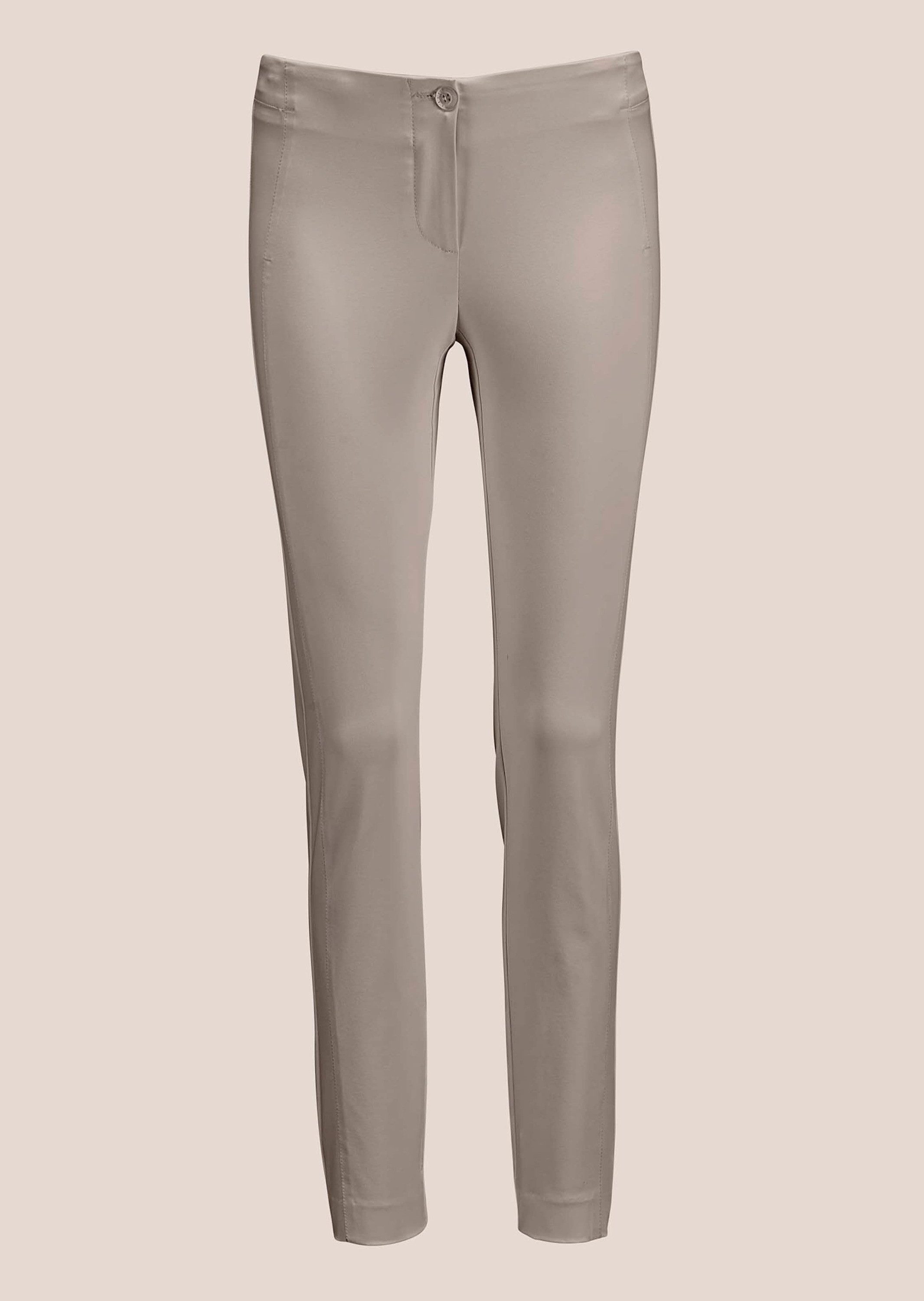 Stoffhose Schlanke Stretch-Hose mit Vichy-Karo