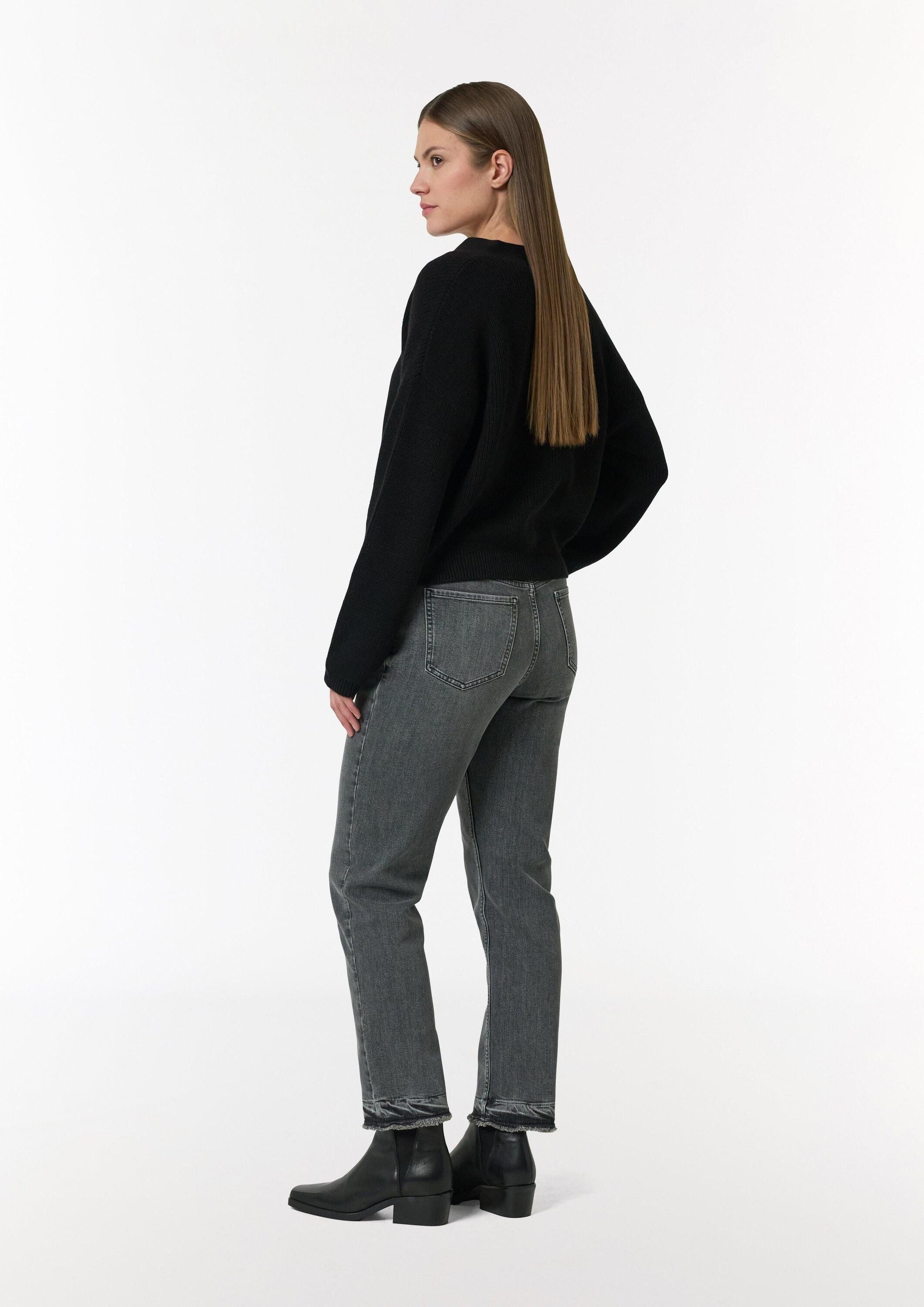 comma Cardigan Strickjacke Lässige Strickjacke mit voluminösen Ärmeln