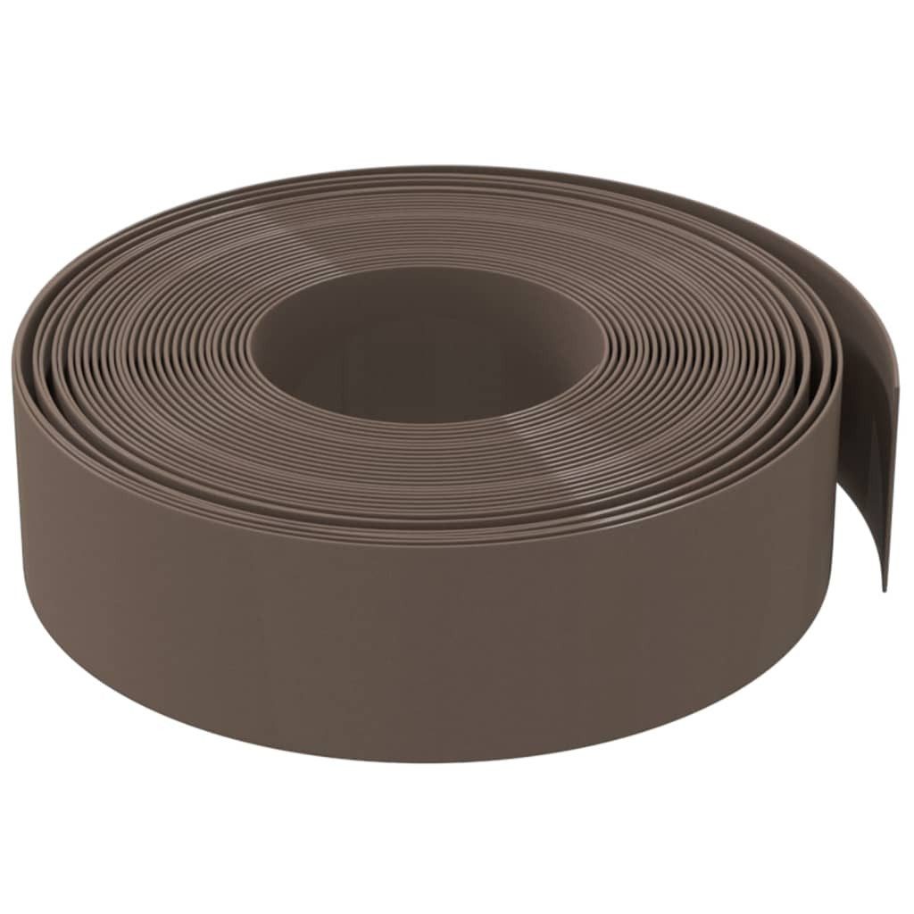vidaXL Beetumrandung Rasenkanten 4 Stk. Braun 10 m 15 cm Polyethylen