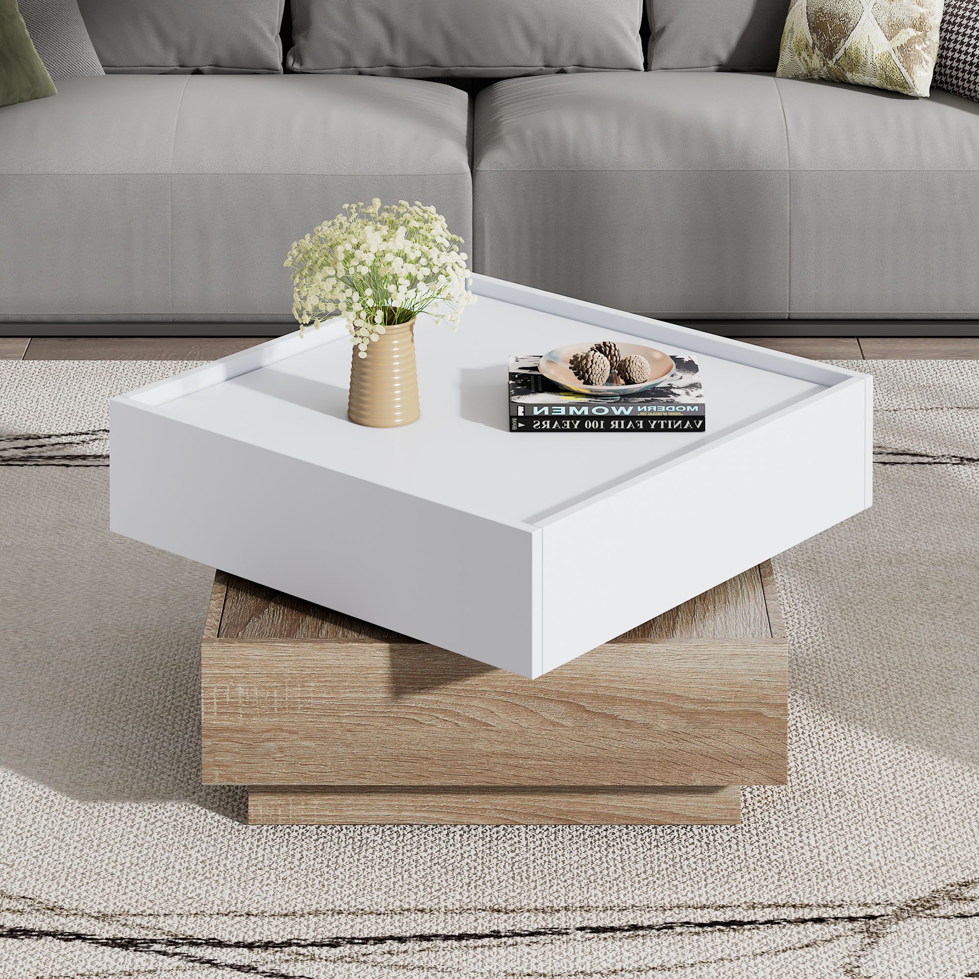 HAUSS SPOLE Couchtisch um 360° drehbare günstig online kaufen