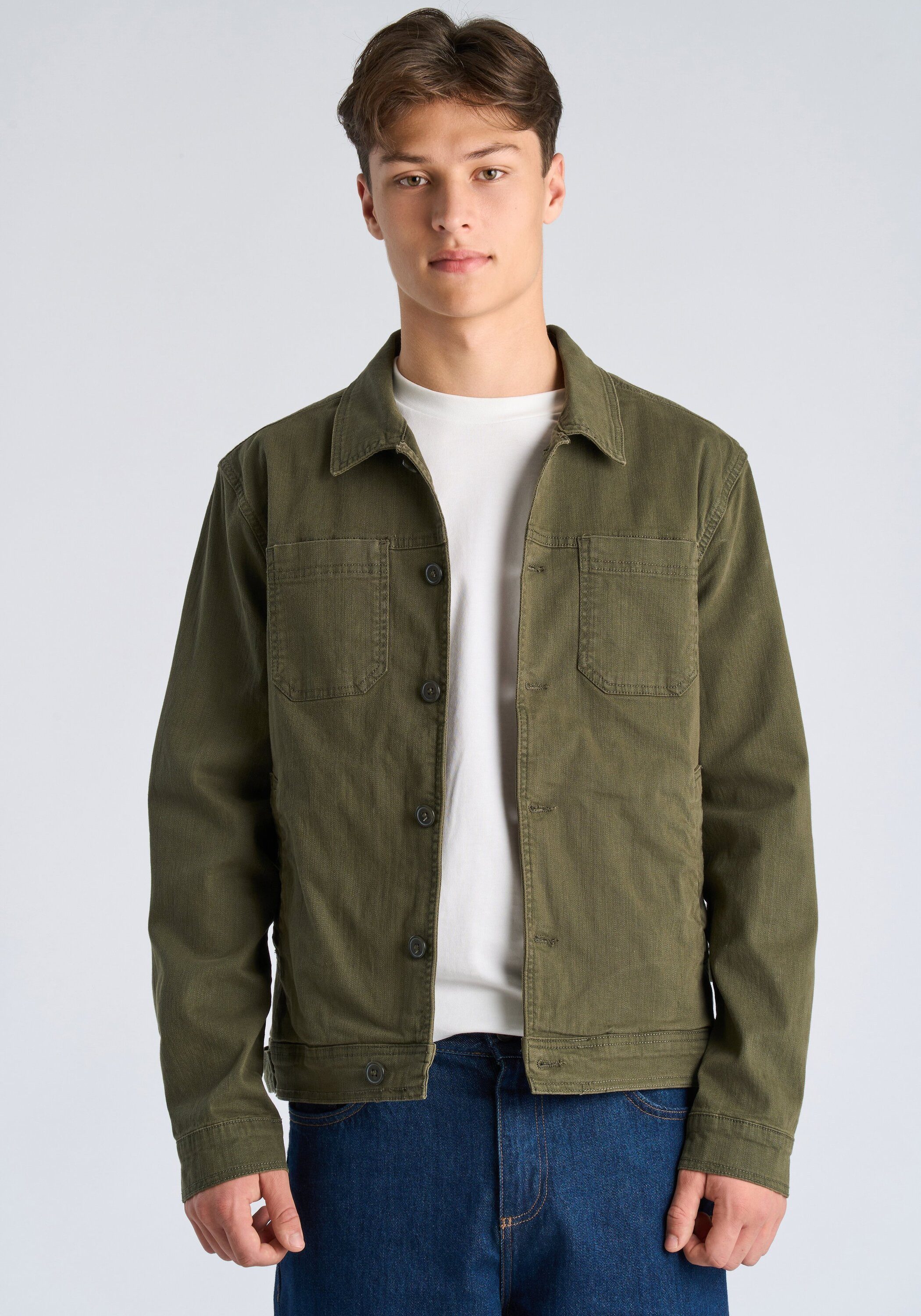 LINDBERGH Hemdjacke Hemdjacke Relaxed Fit