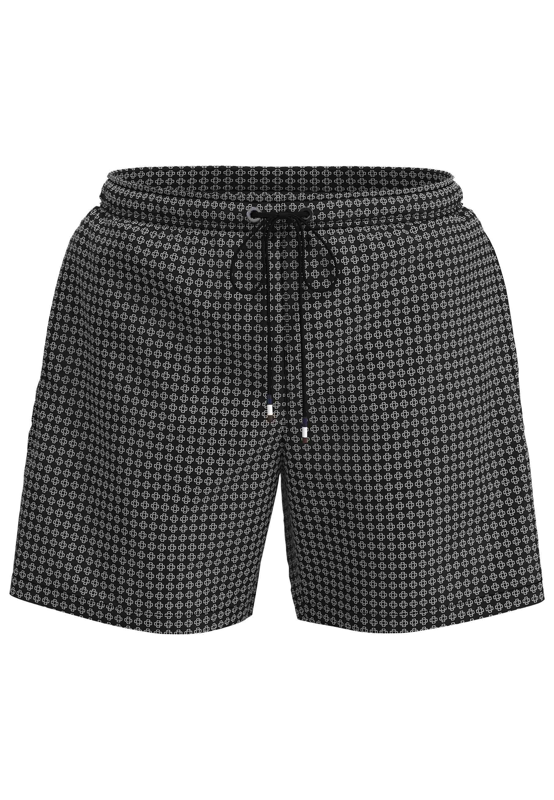 bugatti Badeshorts mit Print, mit Kordelzug, bequem