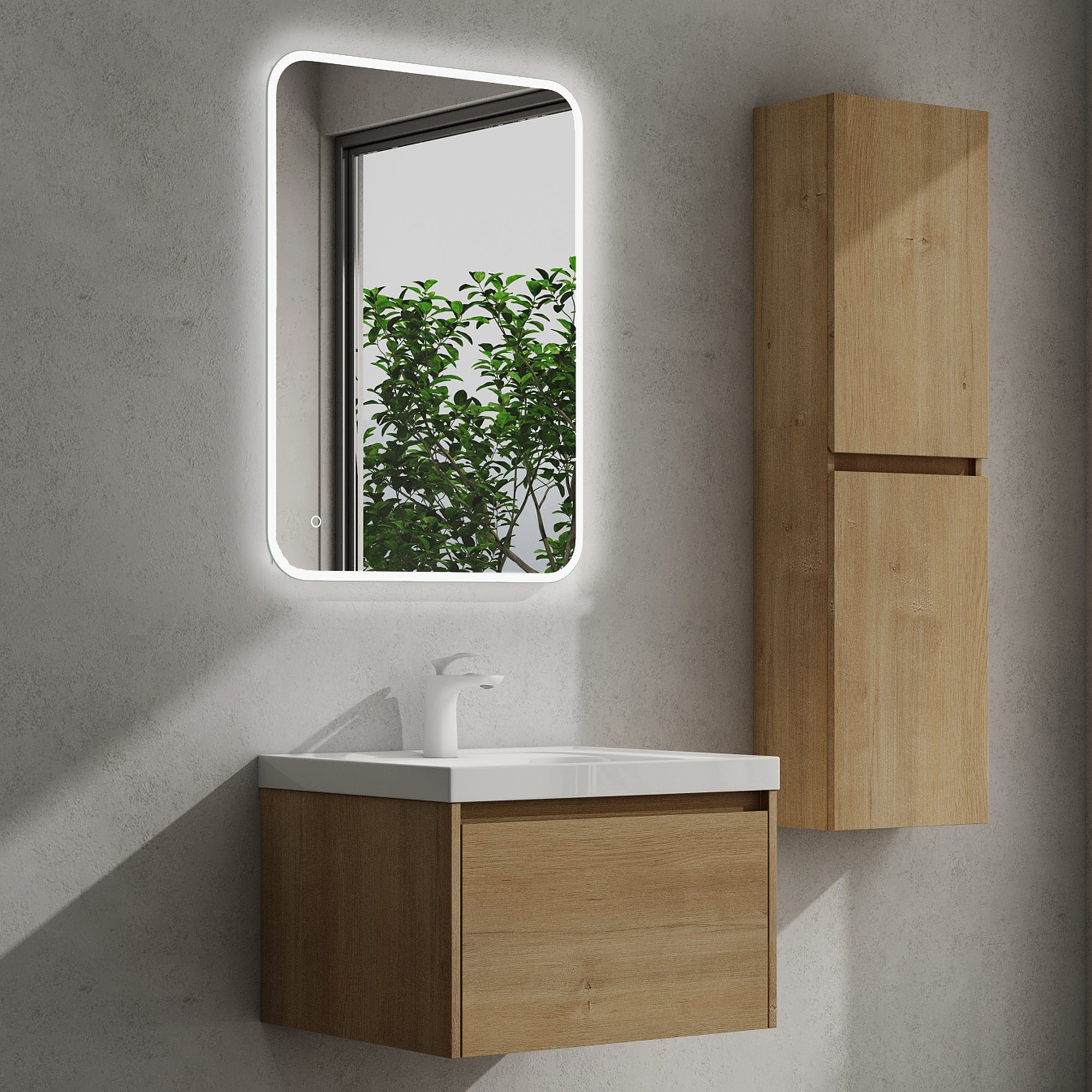 doporro Badmöbel-Set Badezimmermöbel Waschbecken-Unterschrank Waschbecken S günstig online kaufen