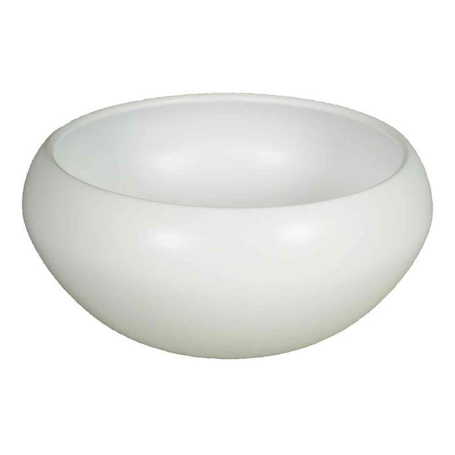 INNA-Glas Pflanzschale Keramik Pflanzenschale, Ø26cm, 12cm, weiß, matt