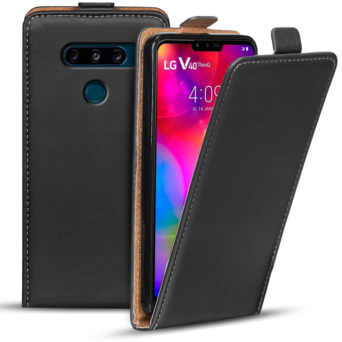 CoolGadget Handyhülle Flip Case Handyhülle für LG V40 6,4 Zoll, Hülle Klapphülle Schutzhülle Flipstyle Cover Tasche