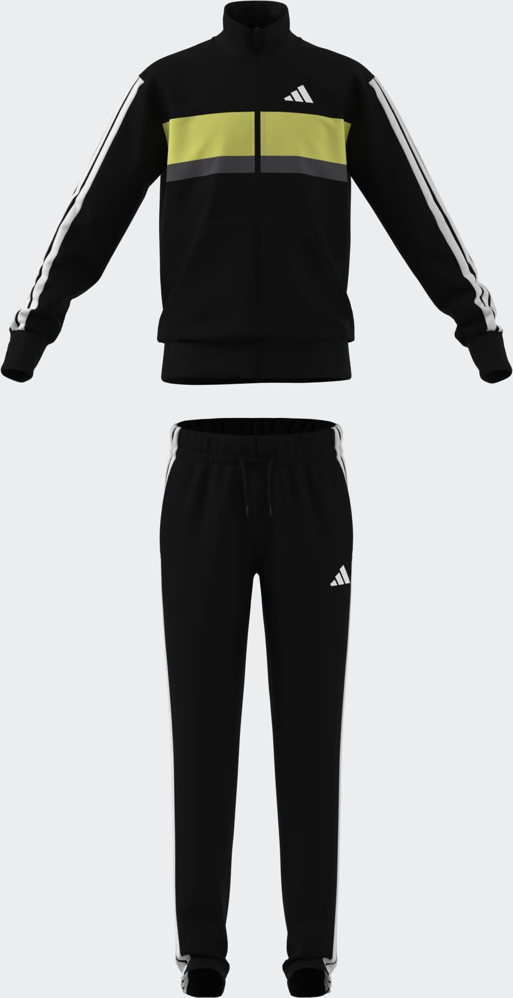 adidas Sportswear Trainingsanzug SEASONAL ESSENTIALS TIBERIO 3-STREIFEN TRICOT KIDS (2-tlg)