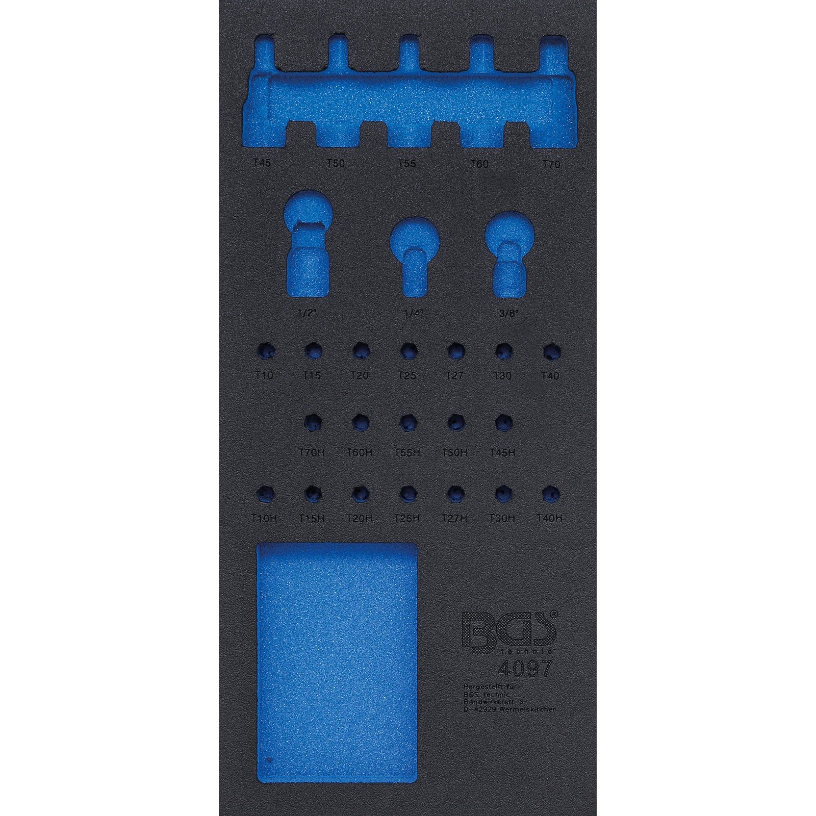 BGS Werkstattwagen BGS Werkstattwageneinlage 1/3 leer für Art. 4097 - 4097-1