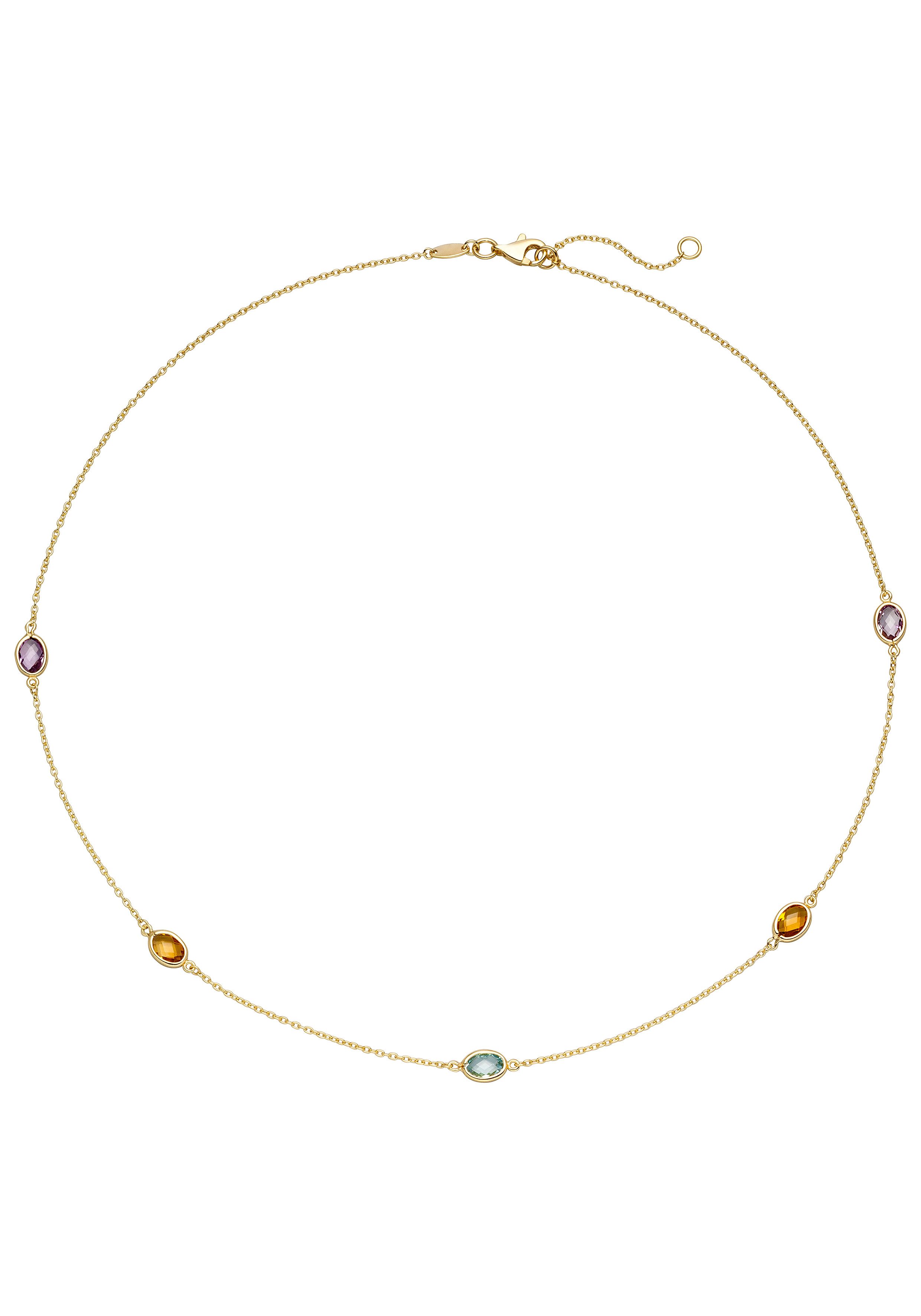 JOBO Collier, 585 Gold mit Amethyst Blau... JOBO Collier, 585 Gold mit Amethyst Blau...