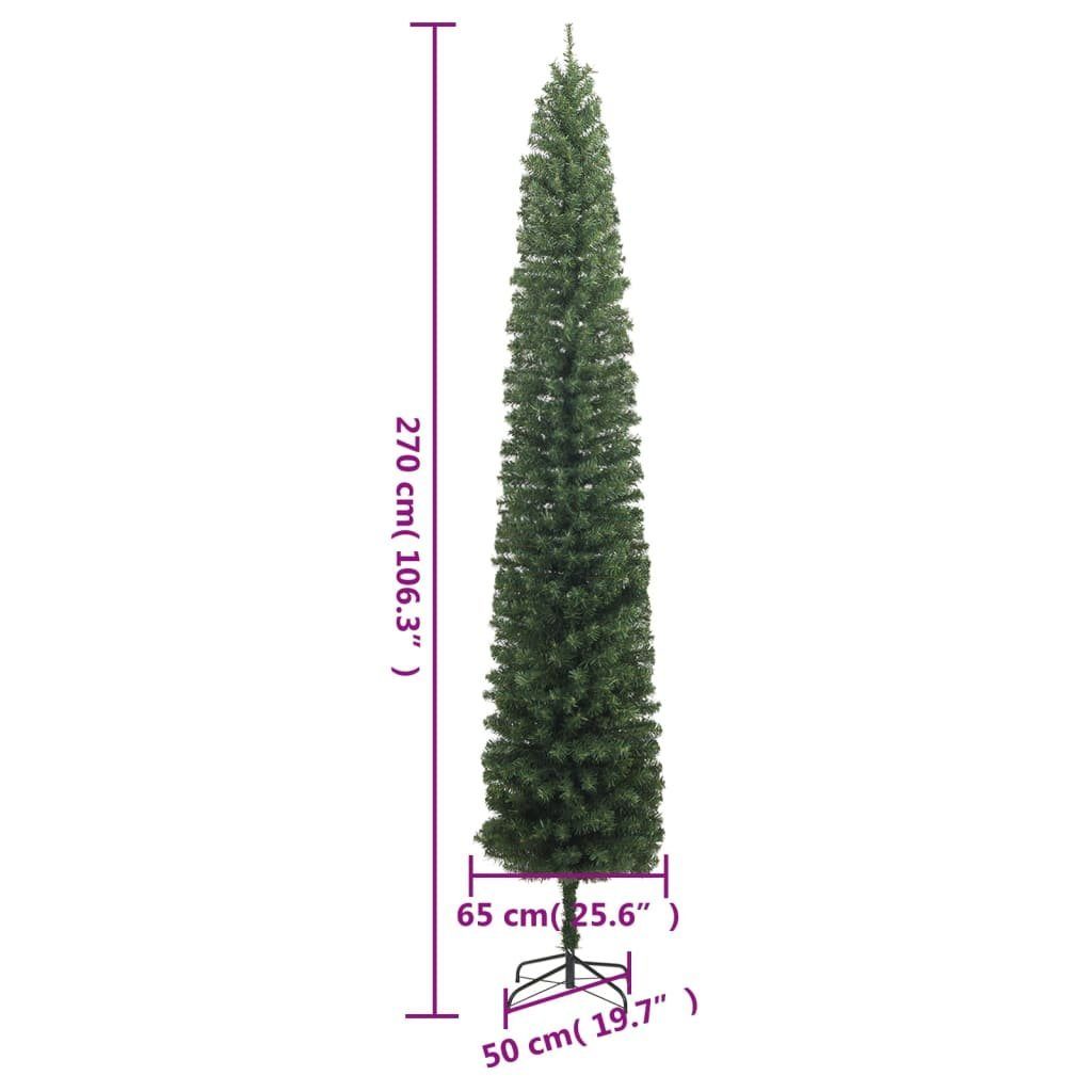 PVC Weihnachtsbaum Ständer mit cm vidaXL 270 Weihnachtsbaum Künstlicher Schlank