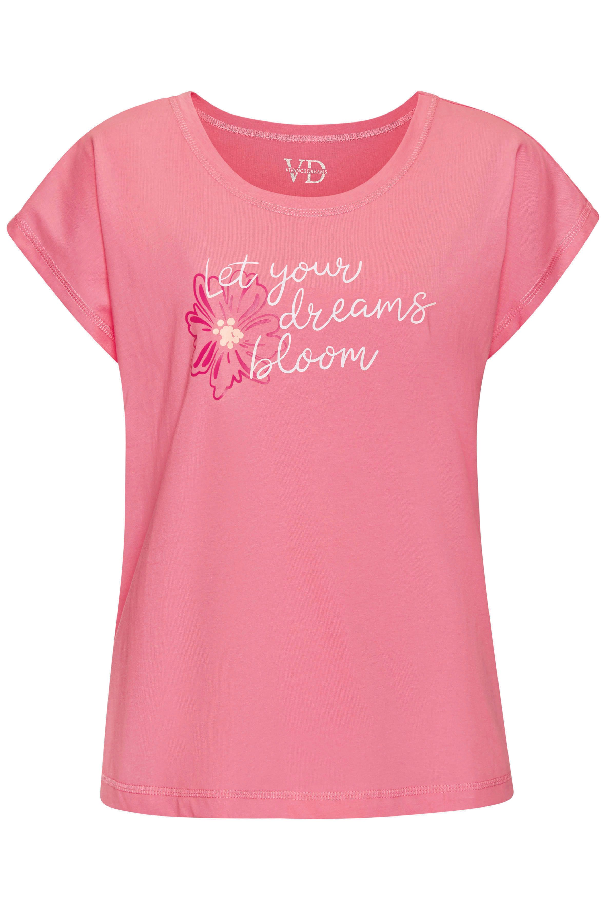 Vivance Dreams by Lascana Pyjamaoberteil mit schönem Frontprint – Bild 2 von 5