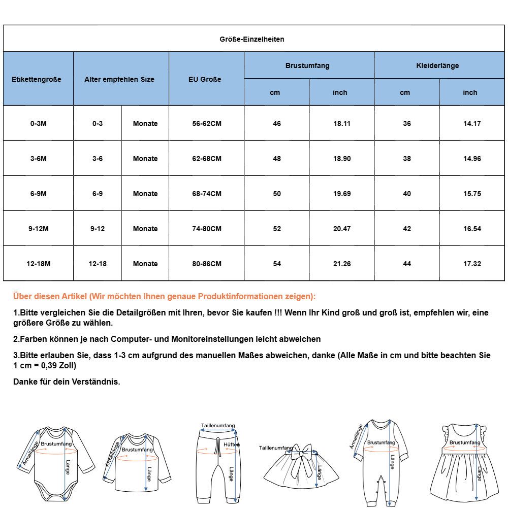 Lapastyle Strampler Neugeborenes Kurzarm Blumen Strampler & Haarband Outfits Baby Mädchen (Set, 2-tlg) Babykleidung mit Rüschen Sommerkleid süß Partykleid Set