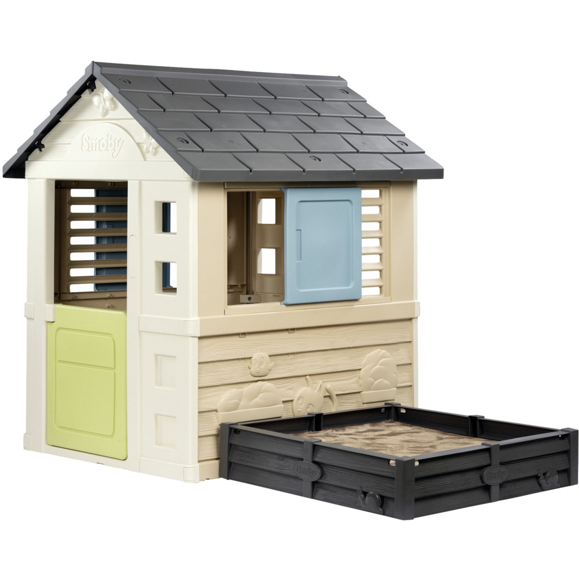 Smoby Spielhaus Smoby Life Spielhaus Square + Sandkasten