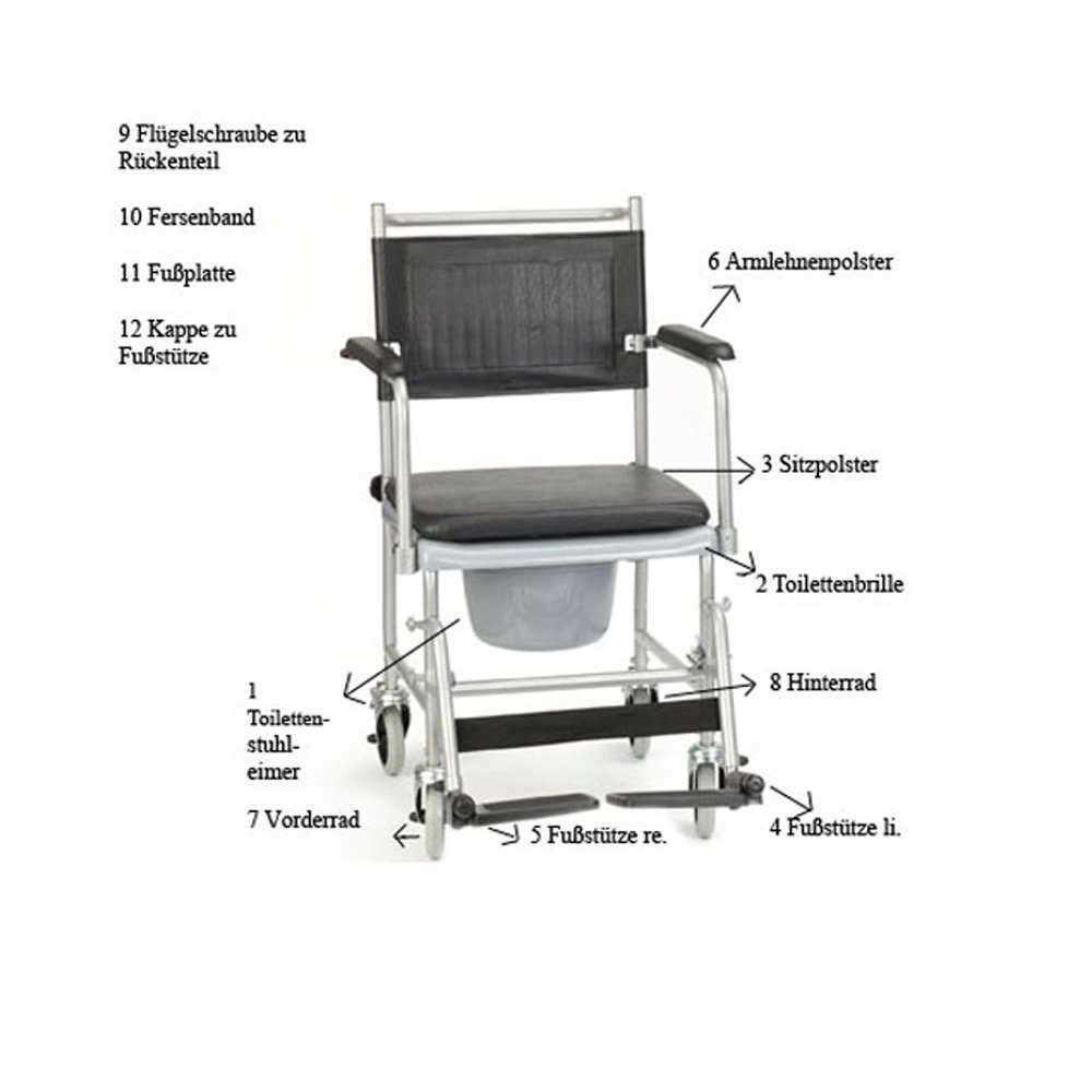 RUSSKA Badewannentablett Ersatzteile Russka Toilettenstuhl Fahrbar günstig online kaufen