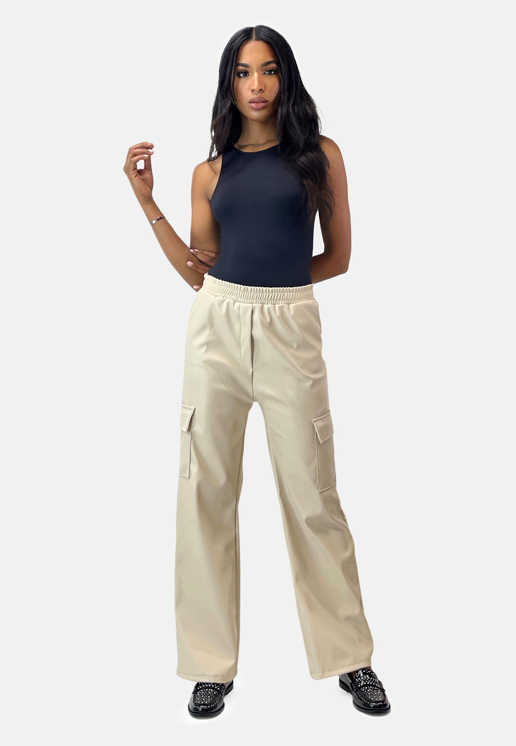Elara Cargohose Elara Damen Cargo Leder günstig online kaufen