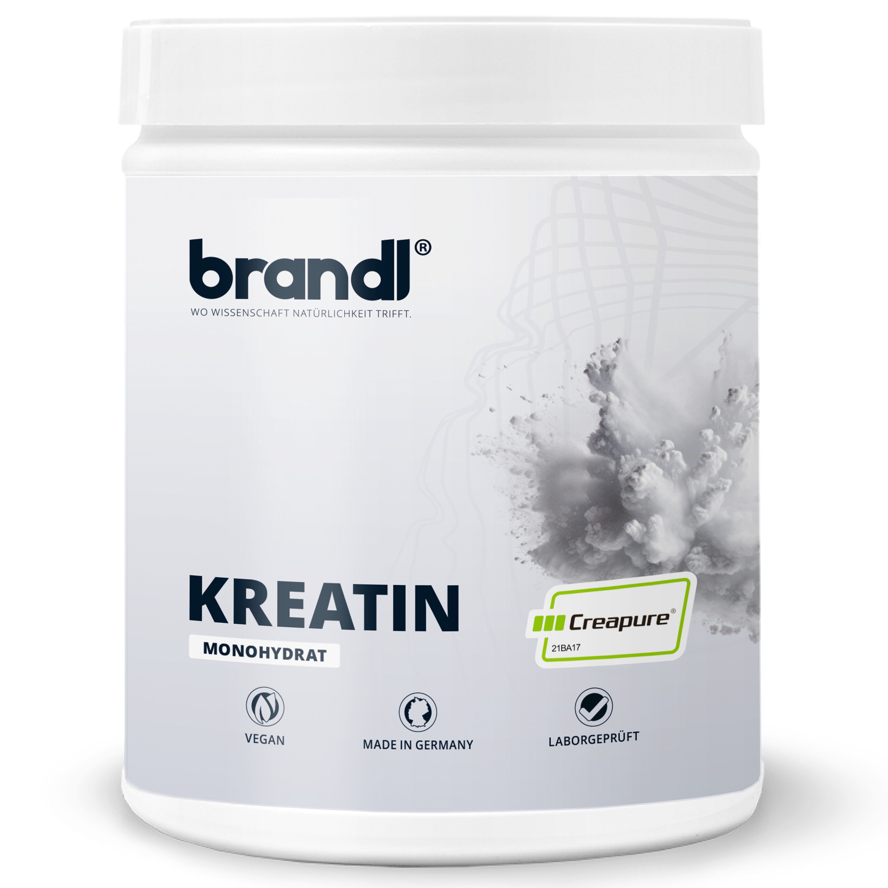 Brandl Nutrition Kreatin CREAPURE Creatin Monohydrat Pulver Pulver, 500 g