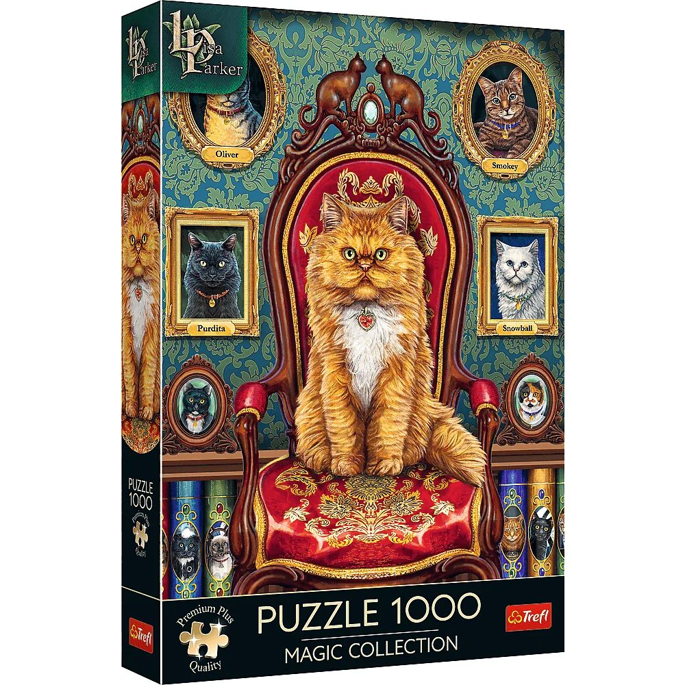Trefl Puzzle Lisa Parker, Verrückt nach Katzen, 1000 Teile, Premium Plus Puzzle, 1000 Puzzleteile, Made in Europa