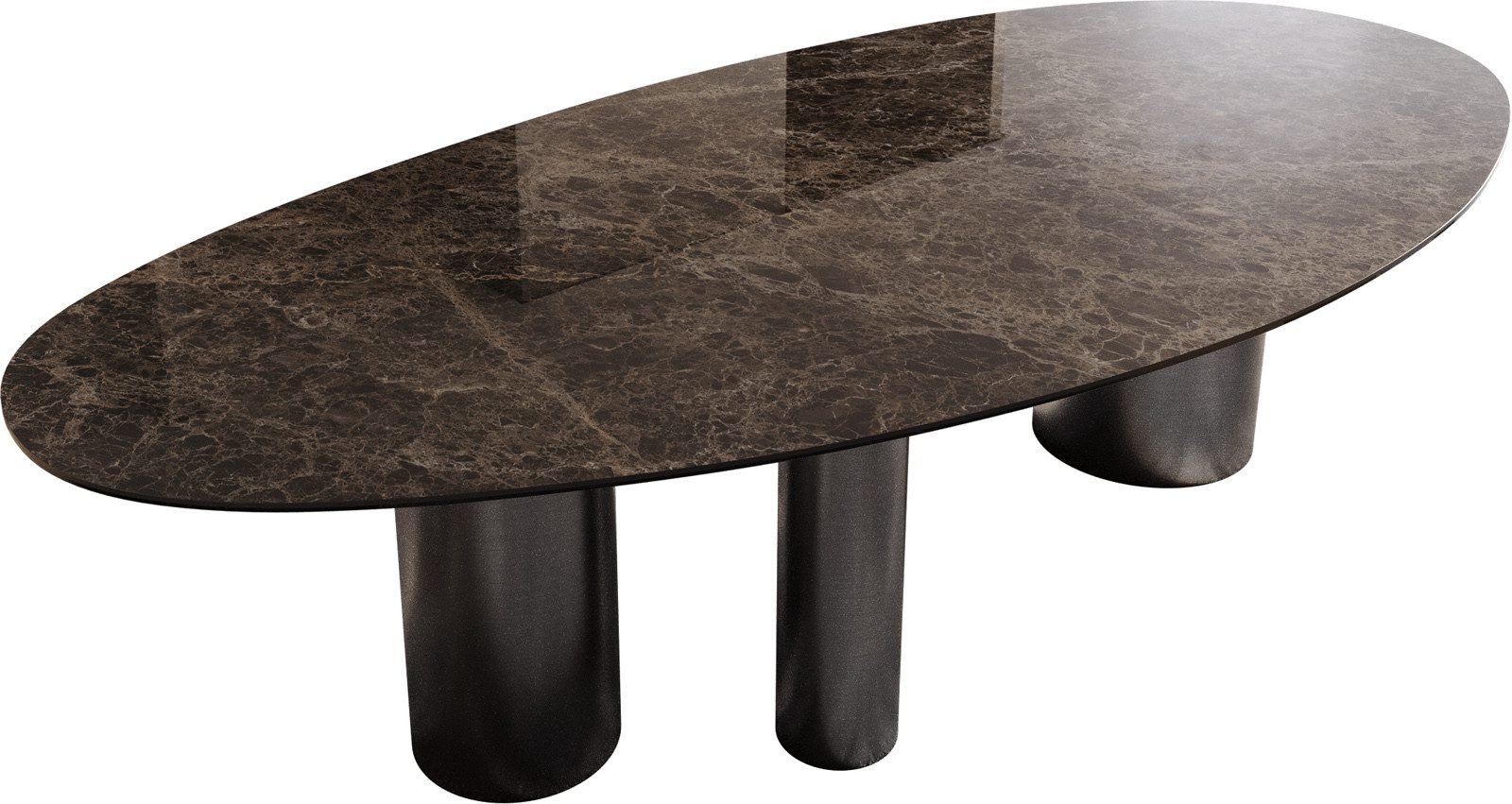 DELIFE Esstisch Edge, Oval Keramik Laminam®Emperador günstig online kaufen
