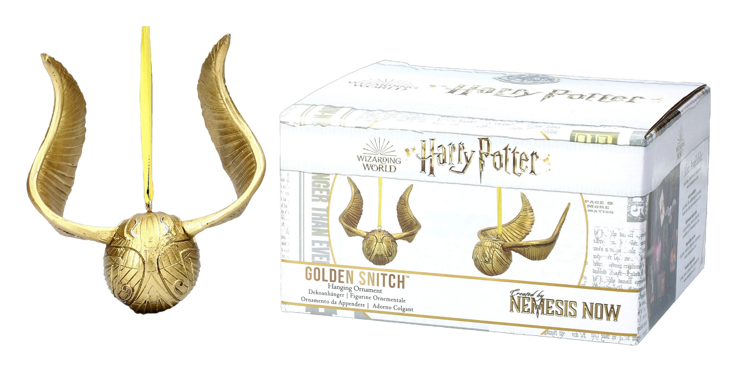 Figuren Shop GmbH Christbaumschmuck Christbaumschmuck - Harry Potter Goldener Schnatz - Figur Weihnachten (1-tlg)