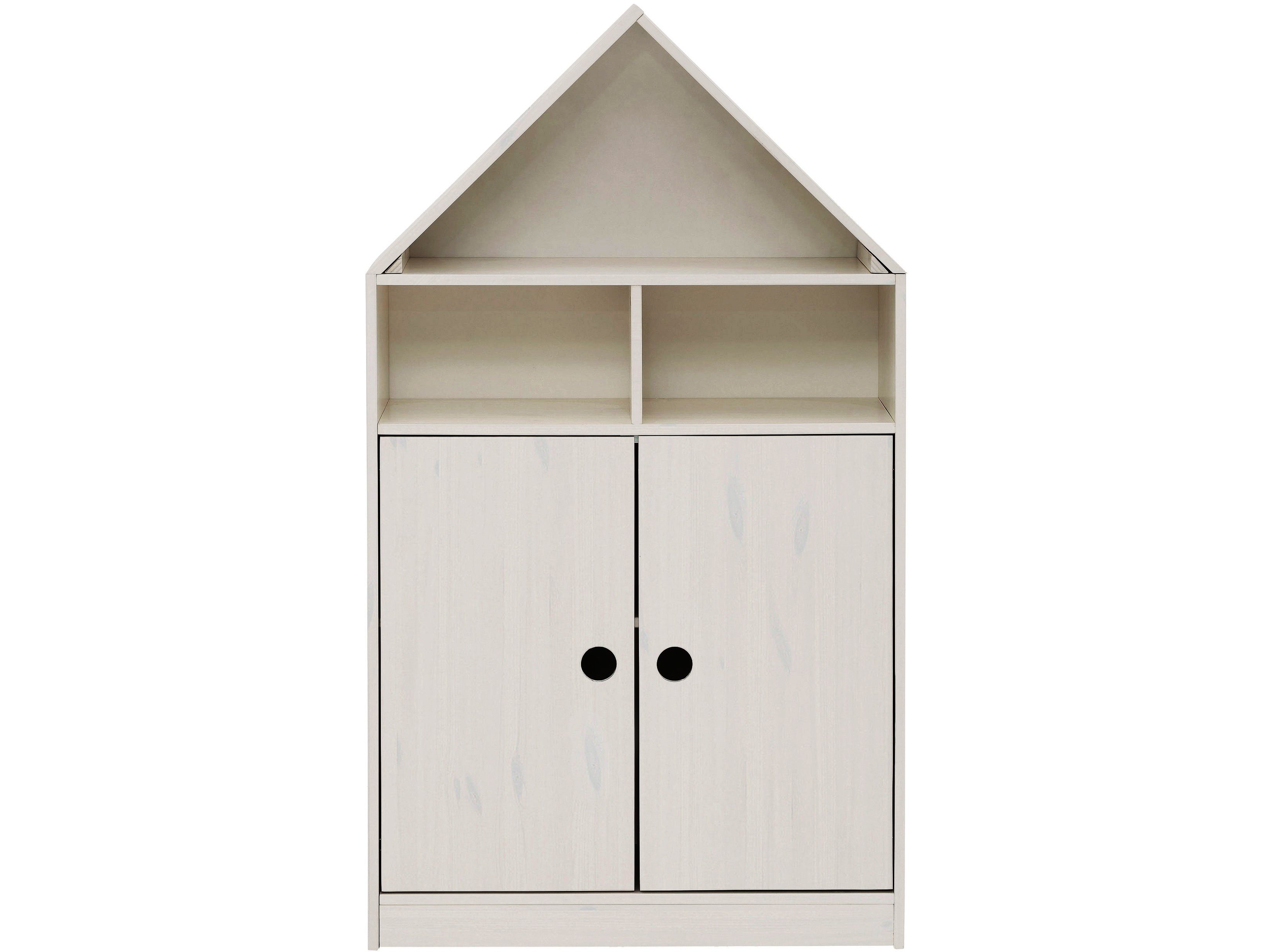 loft24 Kleiderschrank Allie Schrank mit 2 Türen in Hausoptik im Landhaussti günstig online kaufen