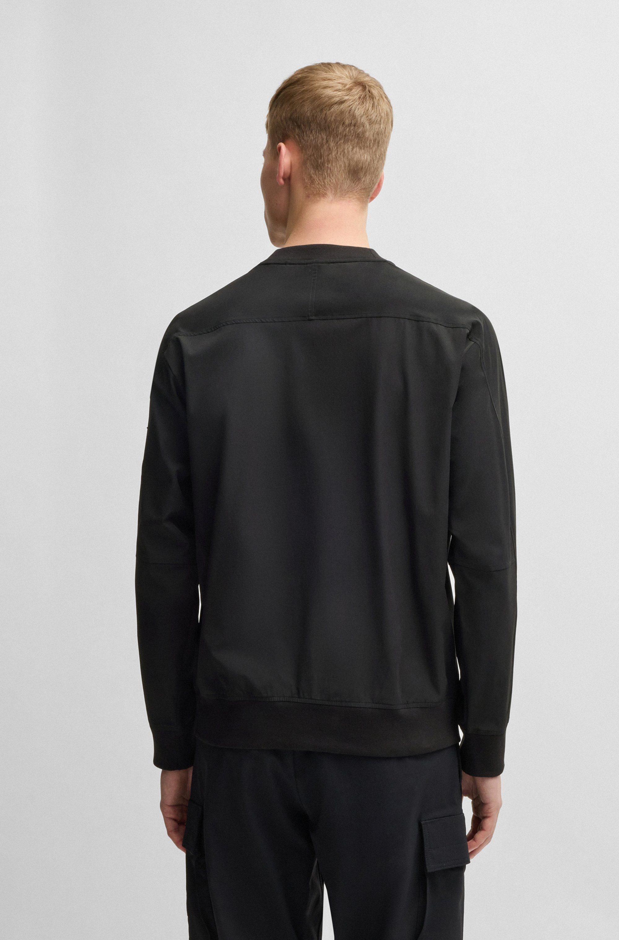 BOSS ORANGE Sweater mit Logo-Badge günstig online kaufen