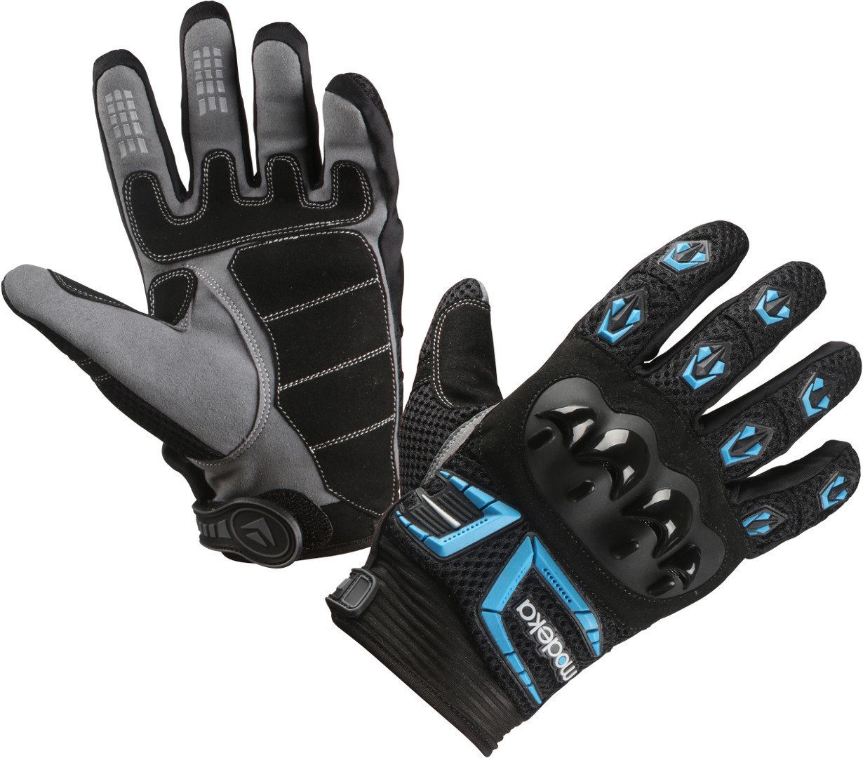 Modeka Motorradhandschuhe MX Top Handschuhe Black/Blue