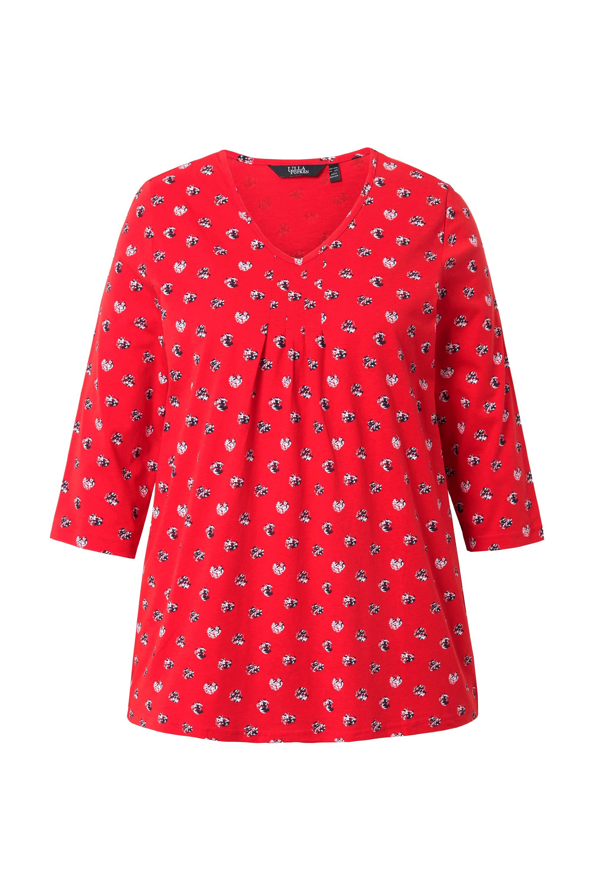 Ulla Popken T-Shirt Shirt Punkte A-Linie günstig online kaufen