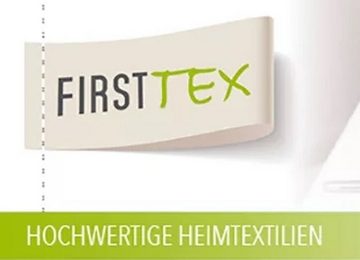 First-Tex Tischdecke, Classic White Tischdecke 130x300 weiß aus 100% Bio-Baumwolle Atlaskante hochwertige 300gr/cm²