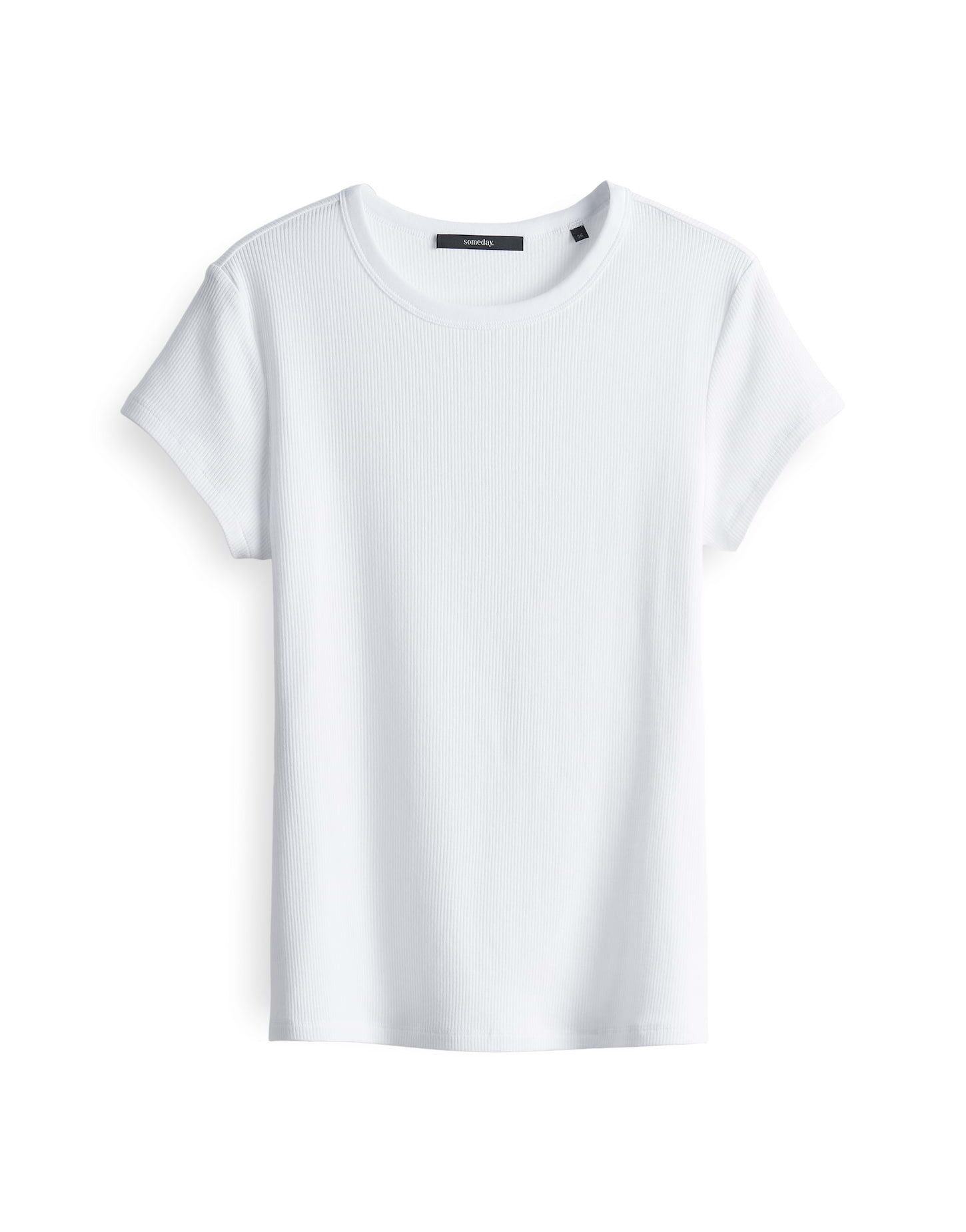 someday Kurzarmshirt Rippshirt KLEOH Slim aus BCI Cotton Mix