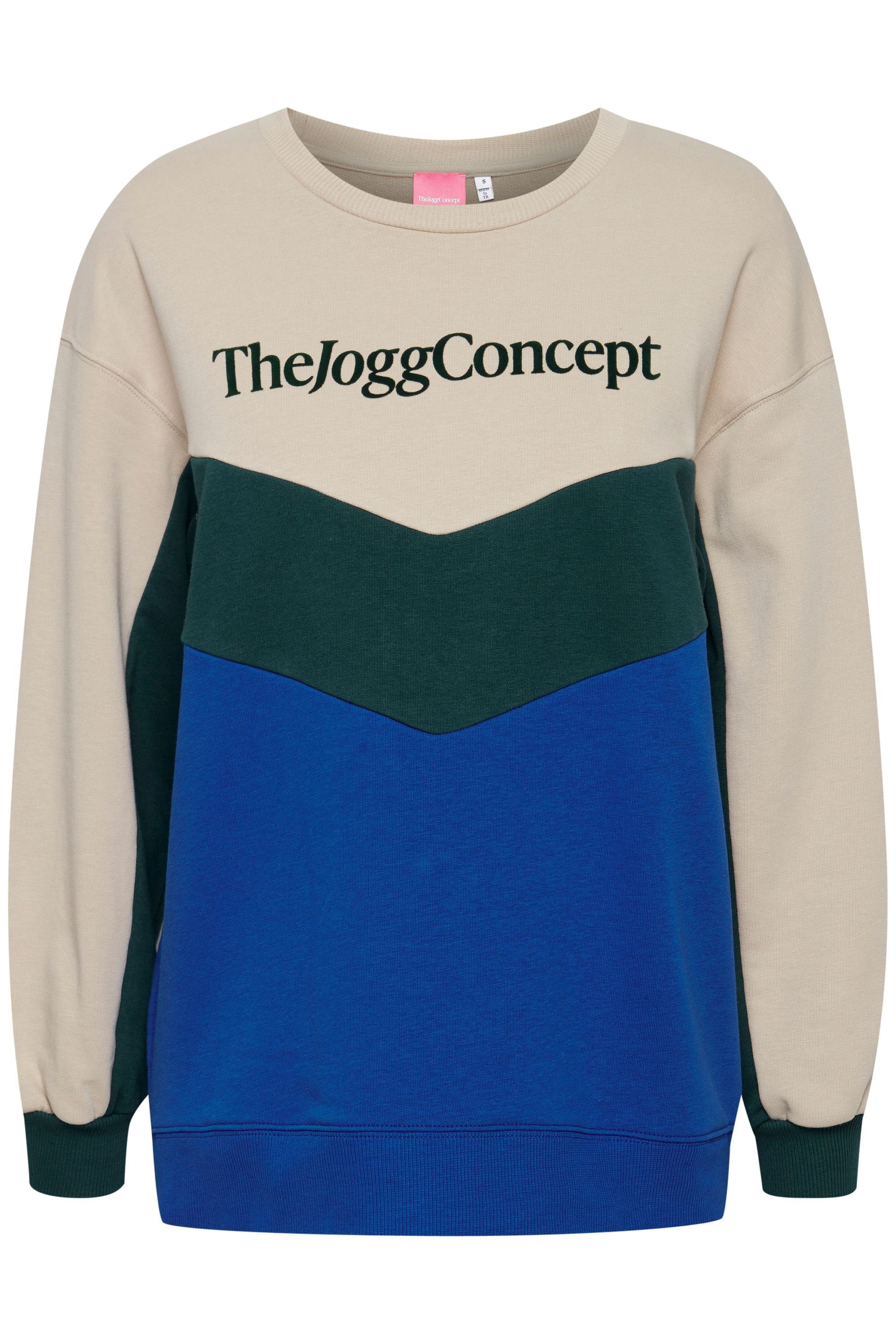 TheJoggConcept. Sweatshirt JCSAFINE CUT SWEATSHIRT - 22800112 Princess Blue Mix (201440)