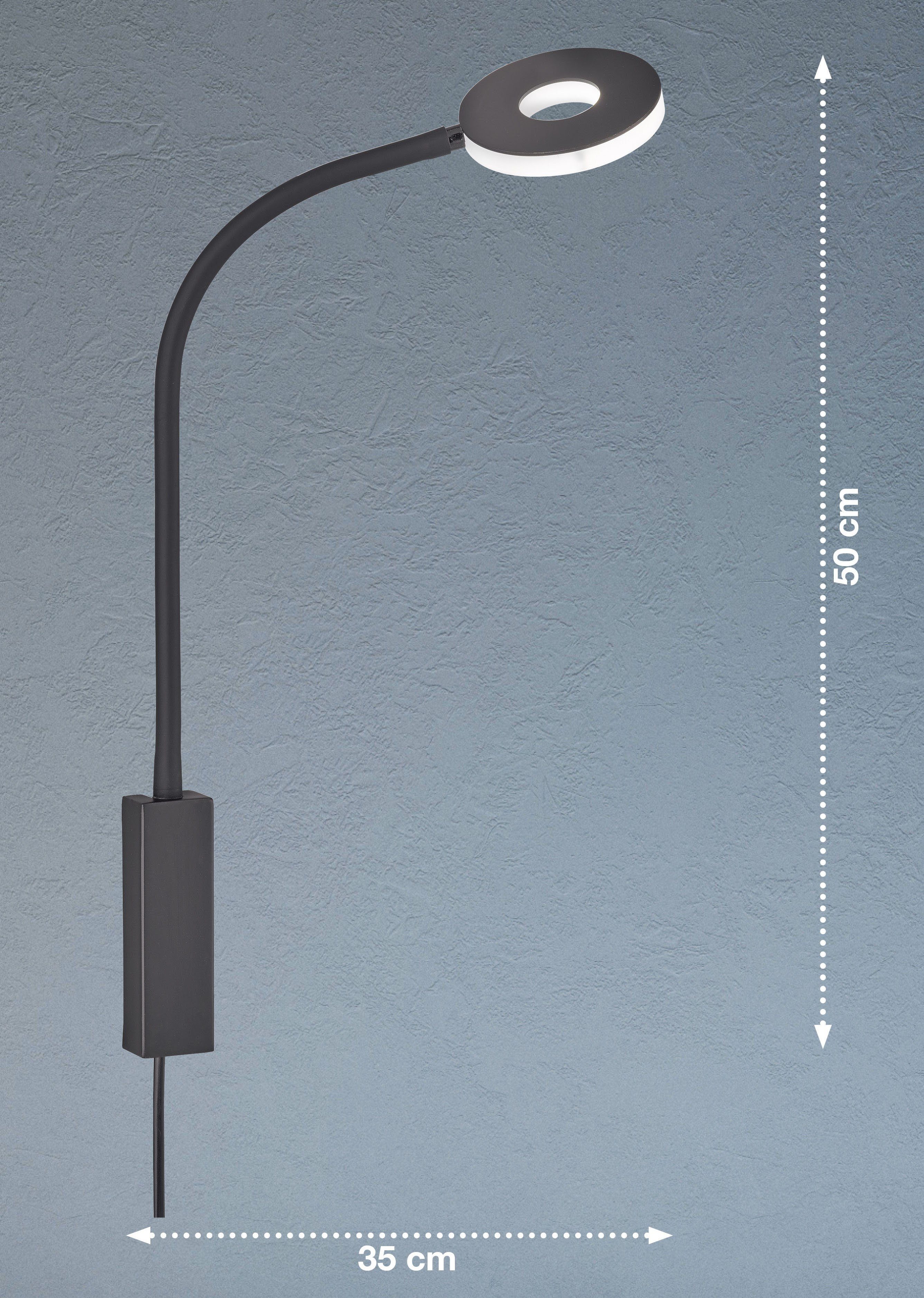FISCHER & HONSEL Wandstrahler LED Ein-/Ausschalter, fest LED Cama, integriert, Warmweiß