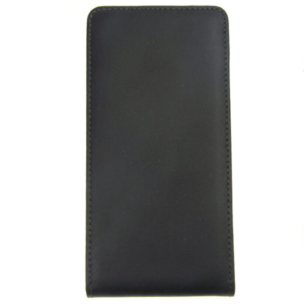 Handytasche Slim Leder Flip Hülle für Sony Z3 Schwarz Handy Tasche Schutz Case 425 (Flip Cover)