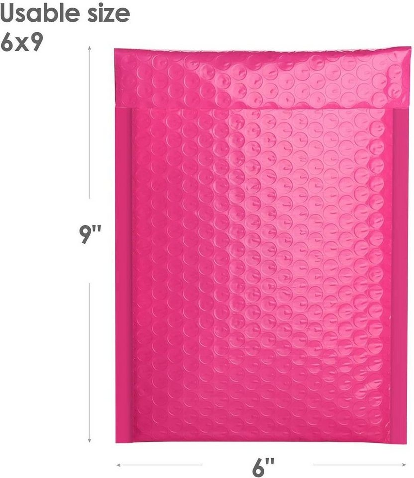 Thumbnail - Switory Versandtasche, A5 Selbstversiegelnde Gepolsterte Umschläge, Poly Bubble Mailer, 15,3 cm x 26,9 cm, 50 Stücke