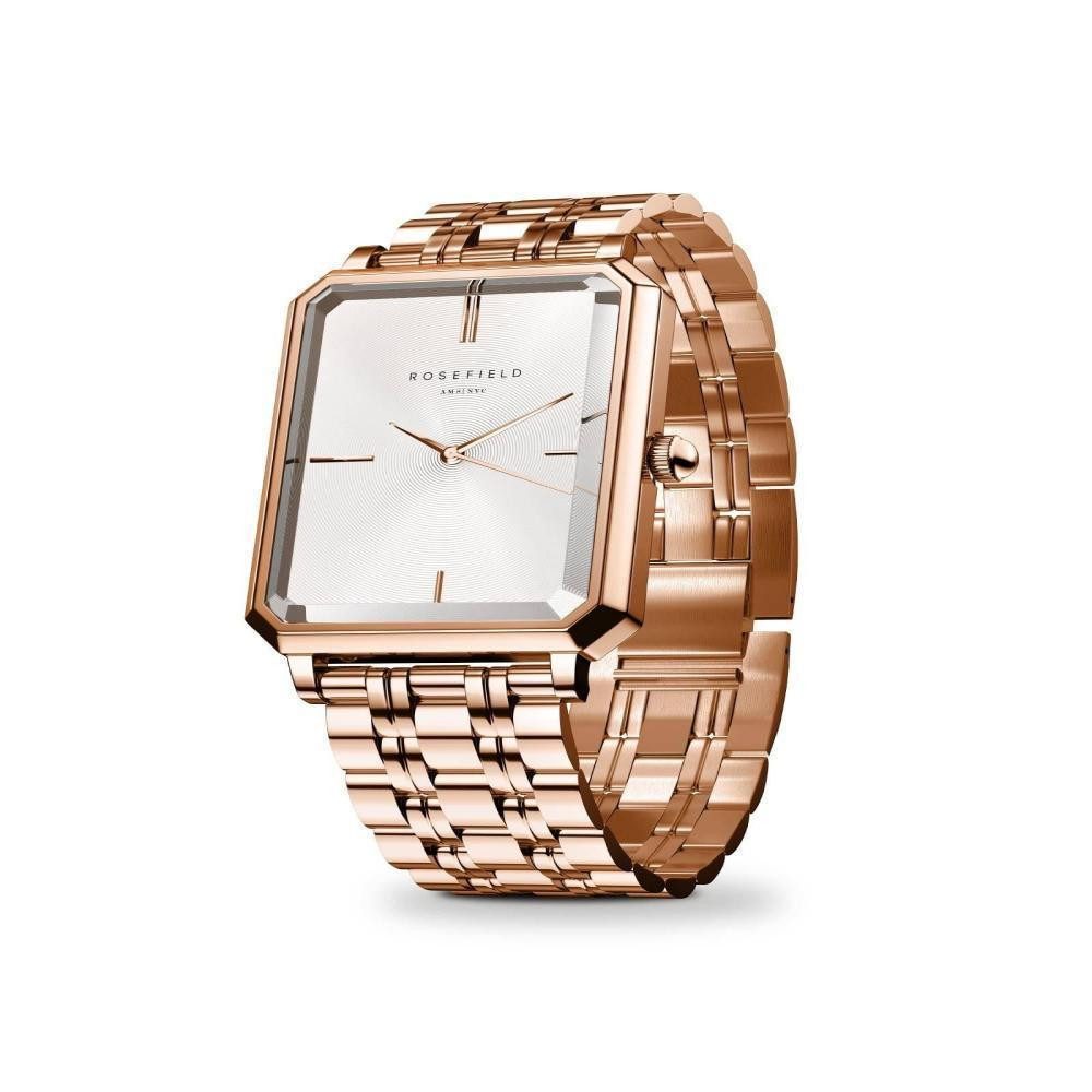 ROSEFIELD Quarzuhr ROSEFIELD Damenuhr Octagon Rosegold günstig online kaufen