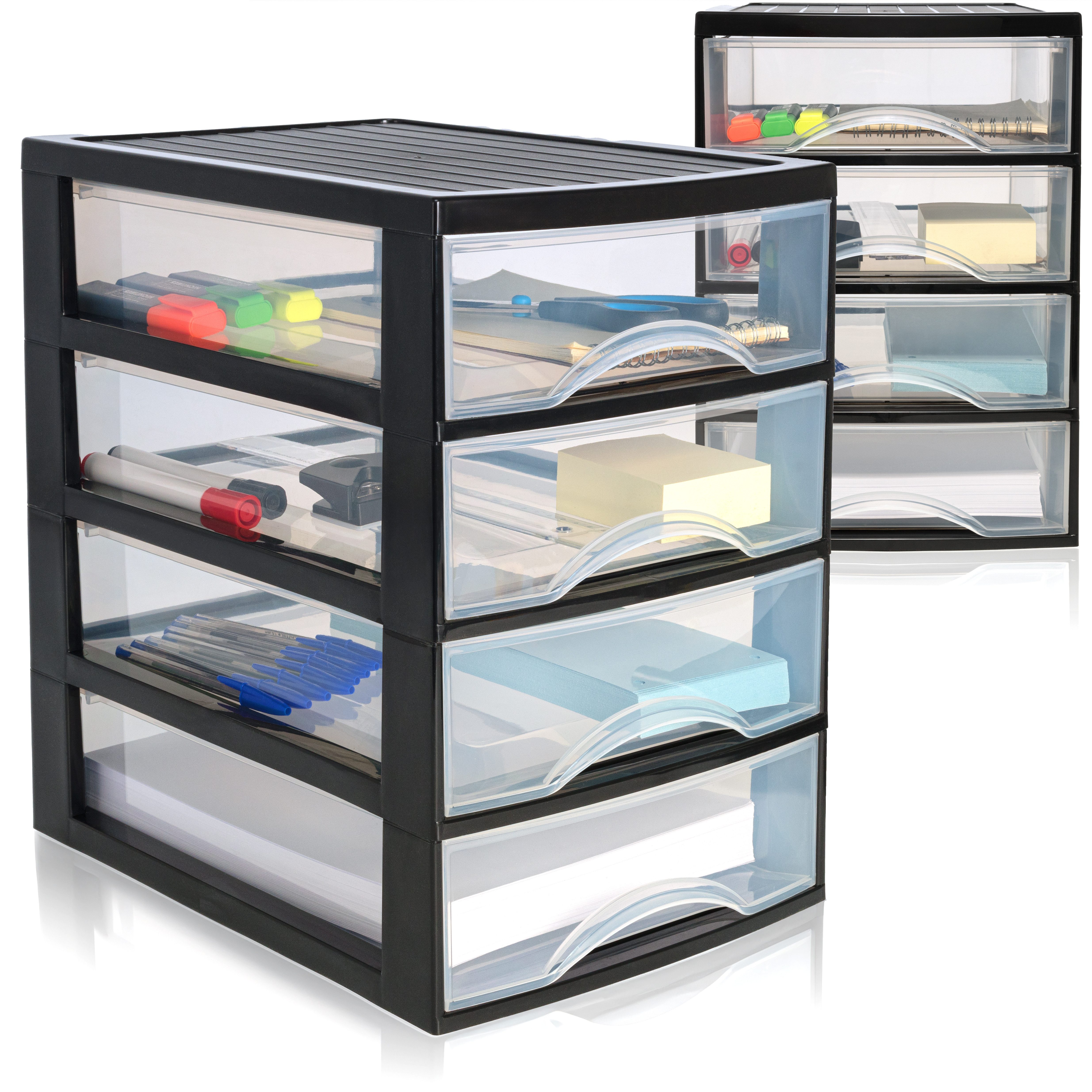 Hausfelder Schubladenbox Schubladenschrank A4, 4 Schubladen günstig online kaufen