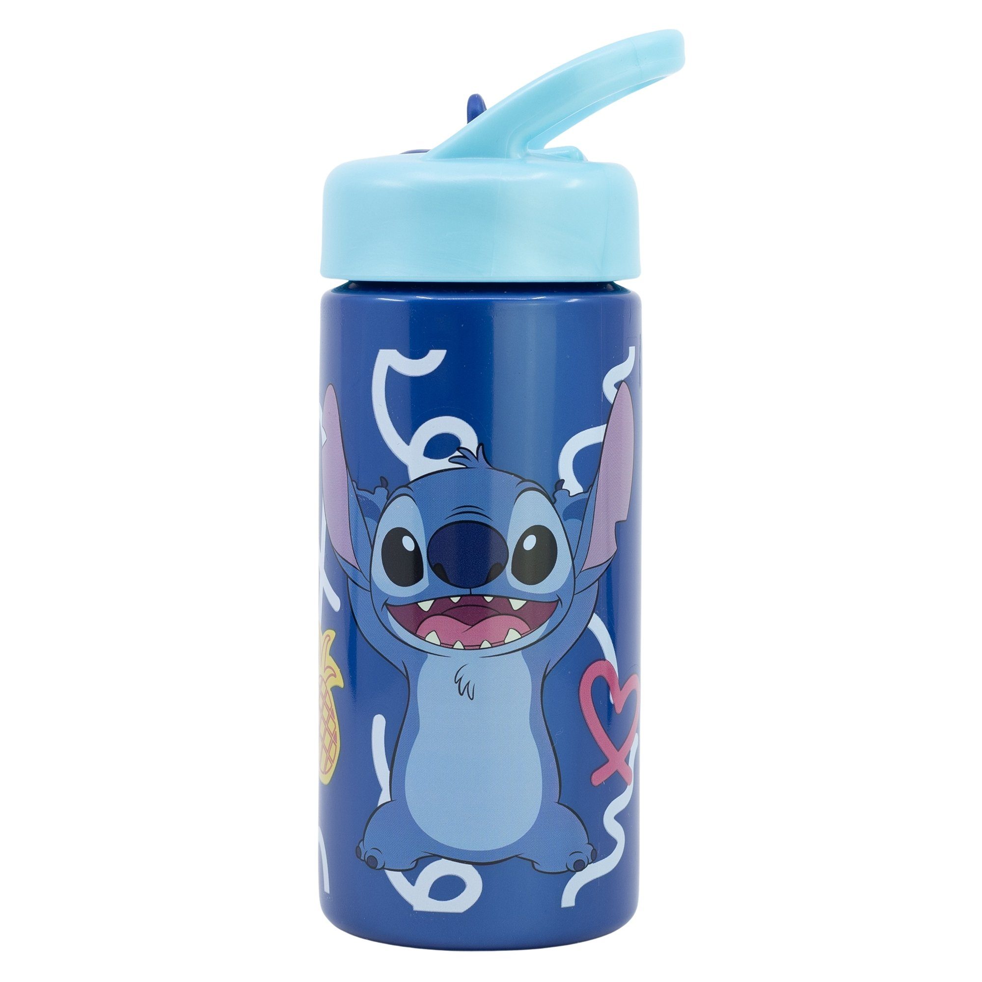 Disney Trinkflasche Disney Stitch Kinder Wasserflasche Flasche mit Haltegriff 410 ml