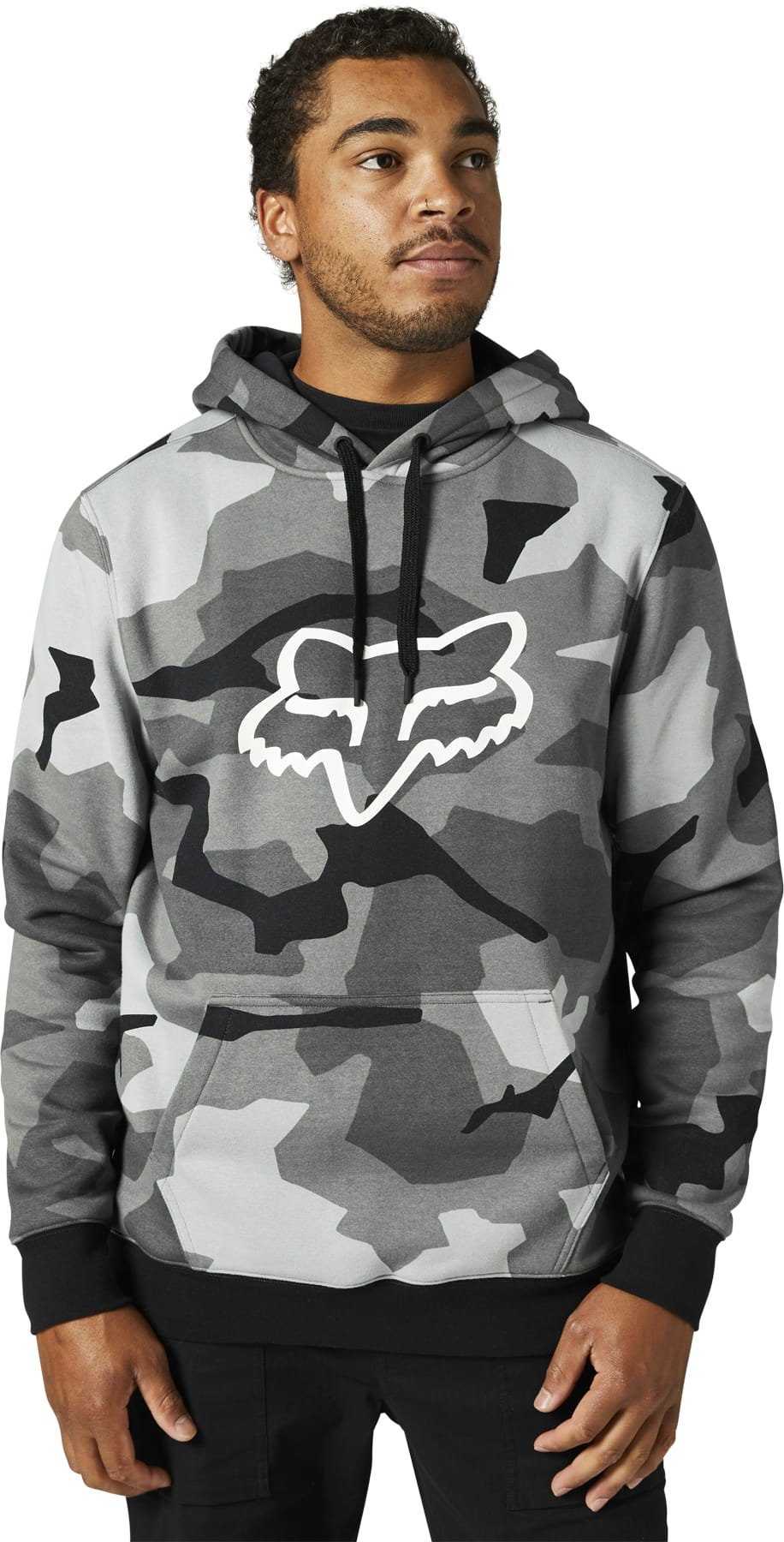 Fox Racing Kapuzenpullover Hoodies Fox Racing Legacy Foxhead Camo Po Fleece Black Camo S 1 tlg