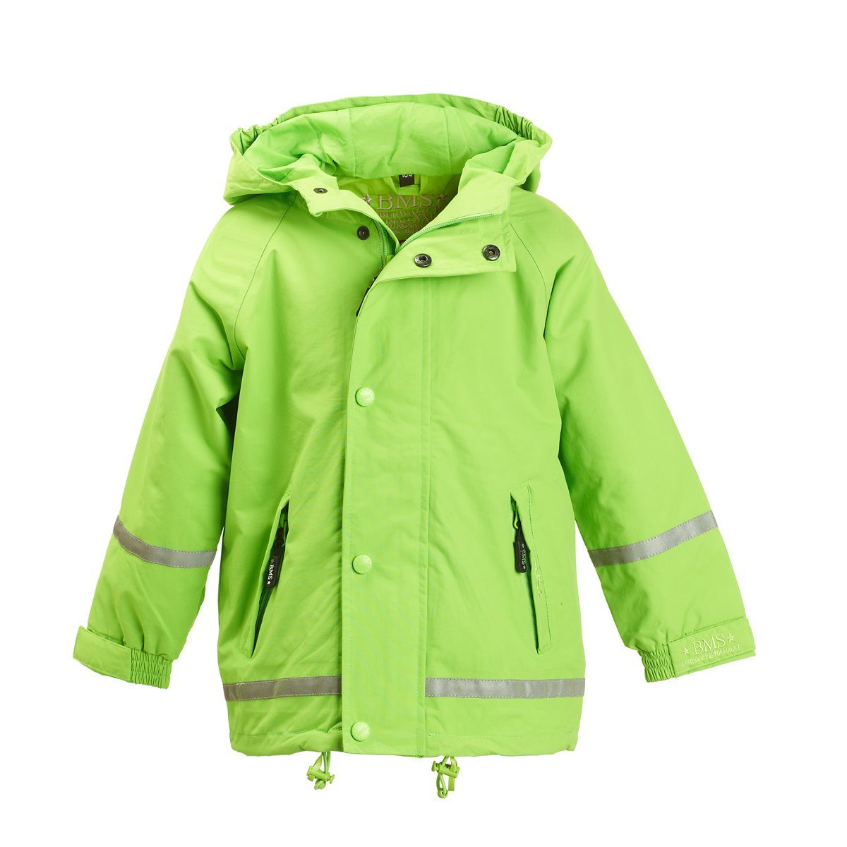 BMS Regenjacke atmungsaktive Regenjacke für Kinder - 100% wasserdicht mit Kapuze