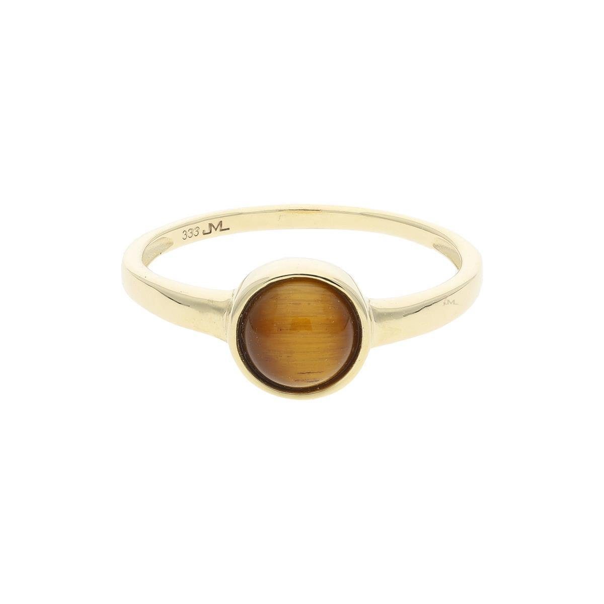 Fingerring JuwelmaLux Ring 333/000 (8 Karat) Gold echtes Tigerauge JL39-07-0460