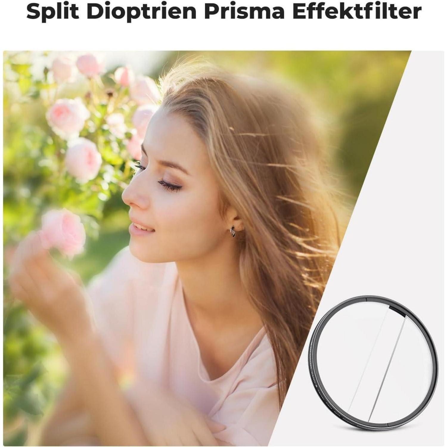 LuxusKollektion Nano-B Serie 67mm Split Dioptrien Prisma Spezialeffektfilter Effektfilter
